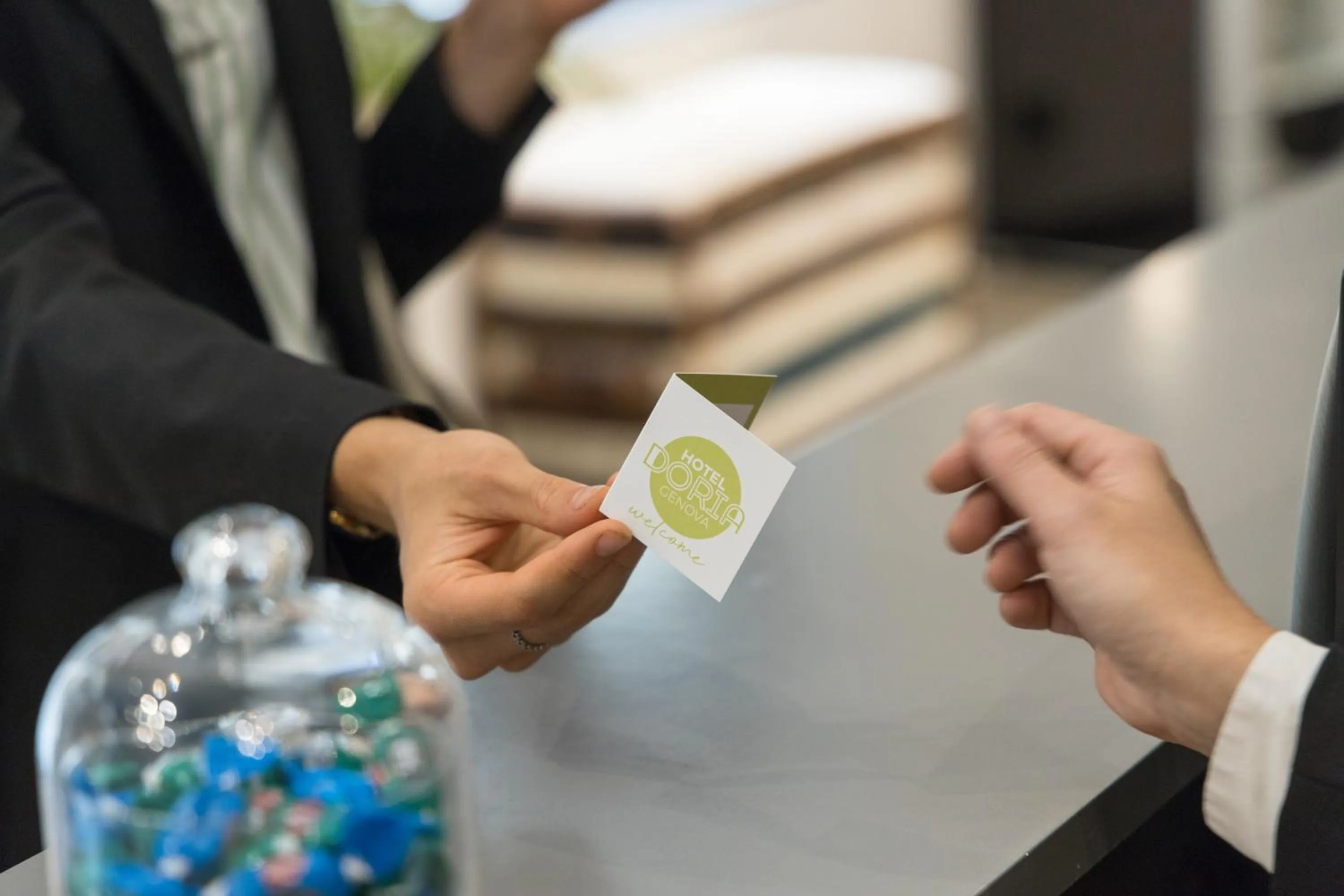 Lobby or reception in Hotel Doria