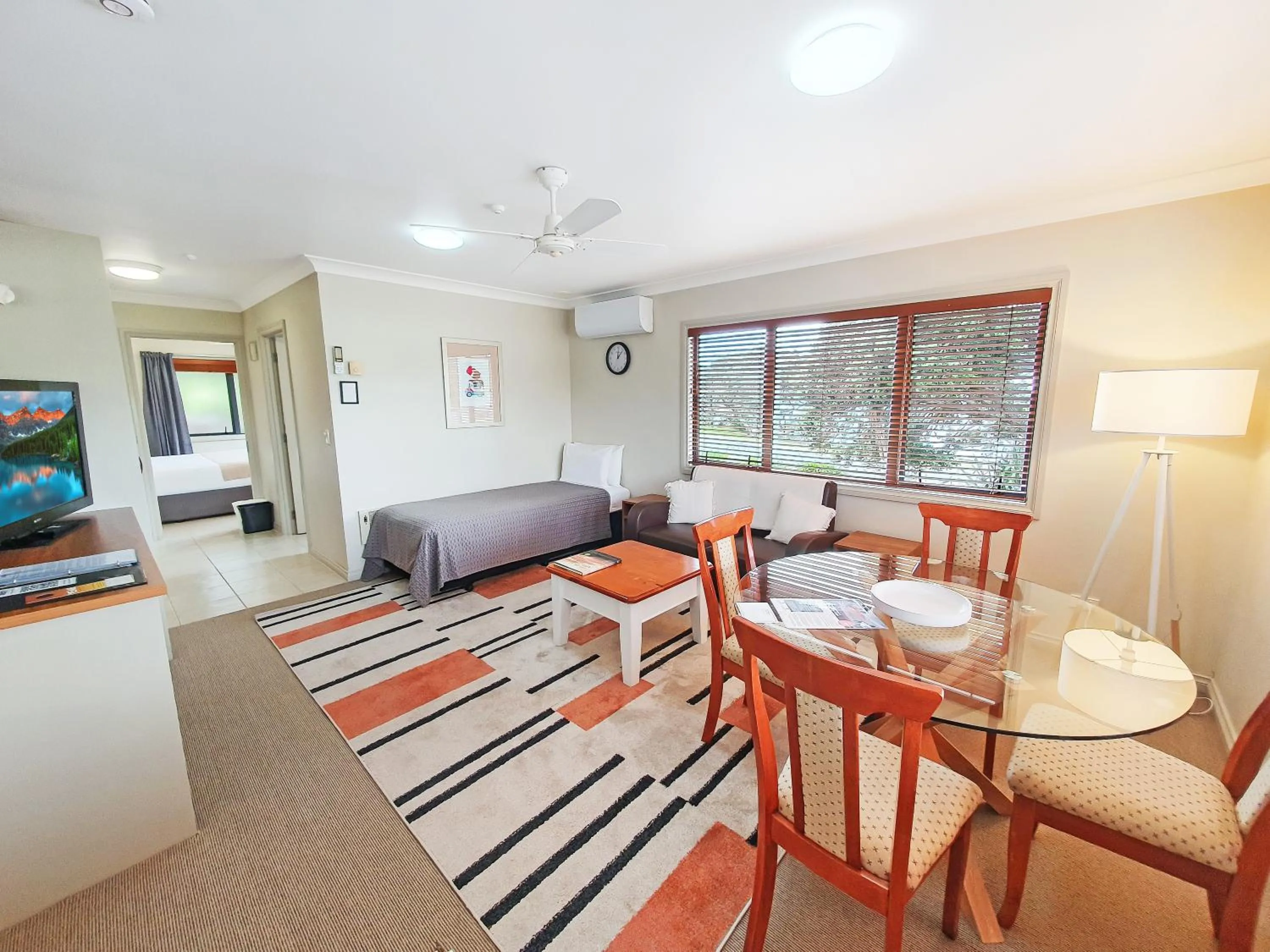 Living room in Whangaparaoa Lodge