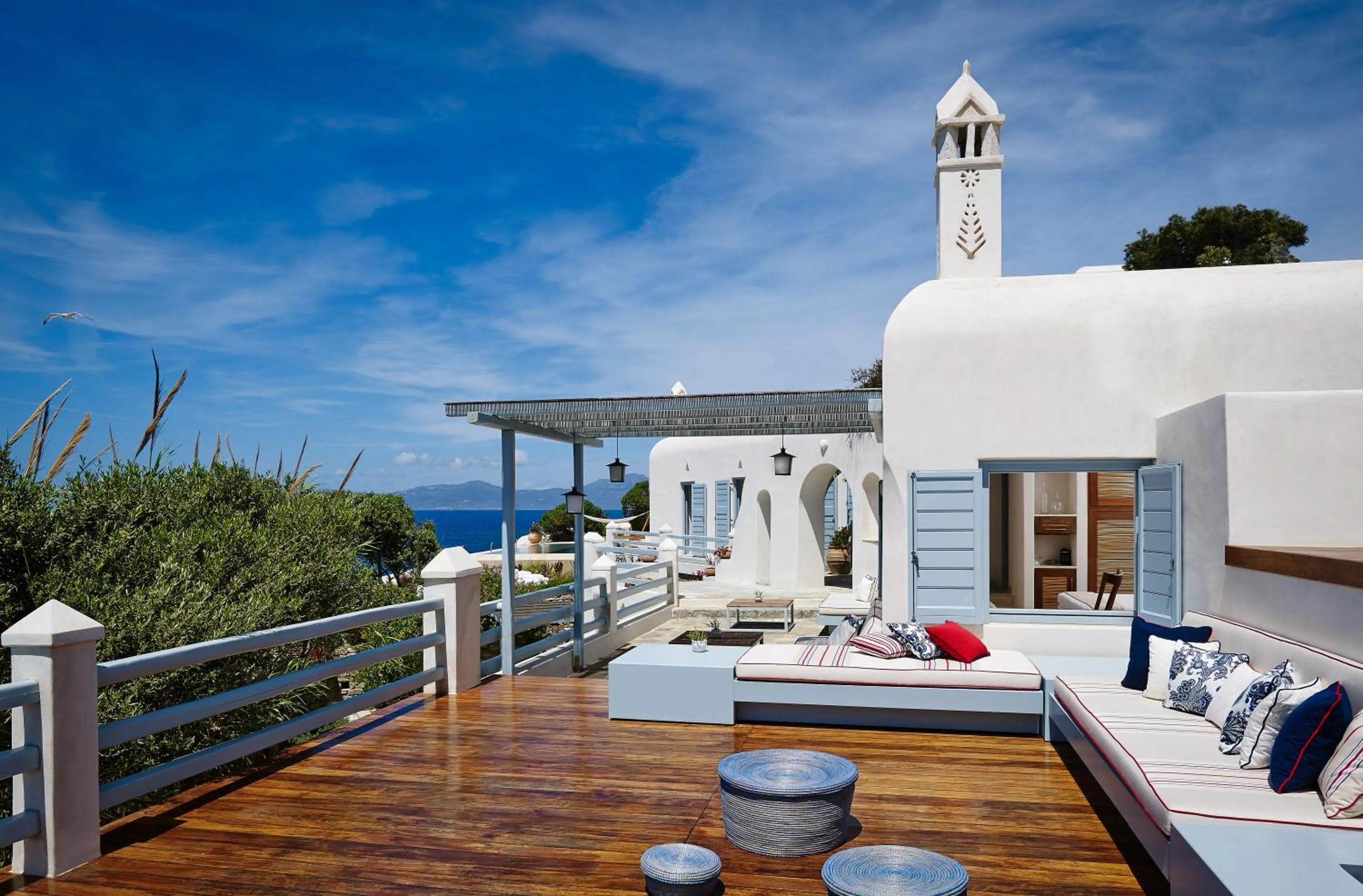 Patio in Belvedere Mykonos - Waterfront Villa & Suites - The Leading Hotels of the World