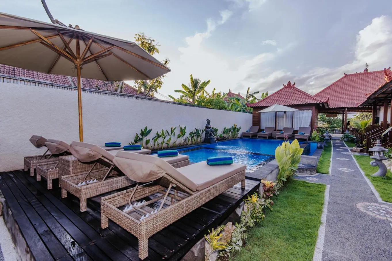 Garden view in Lembongan Small Heaven Bungalow