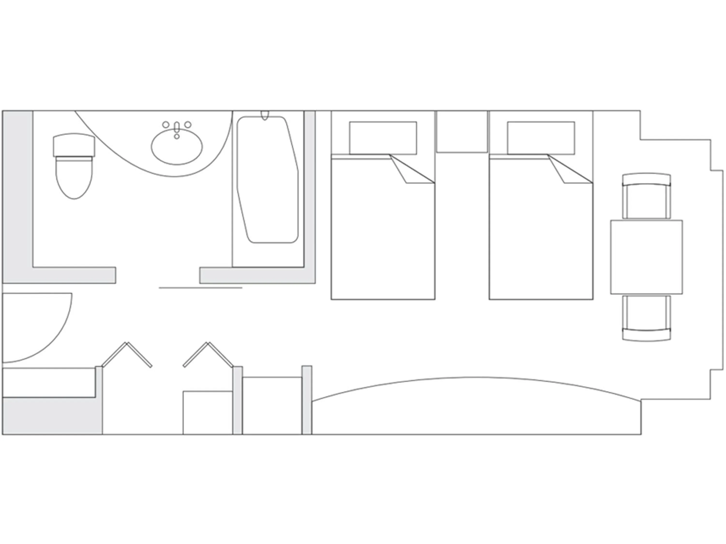 Floor plan in Grand Prince Hotel Osaka Bay