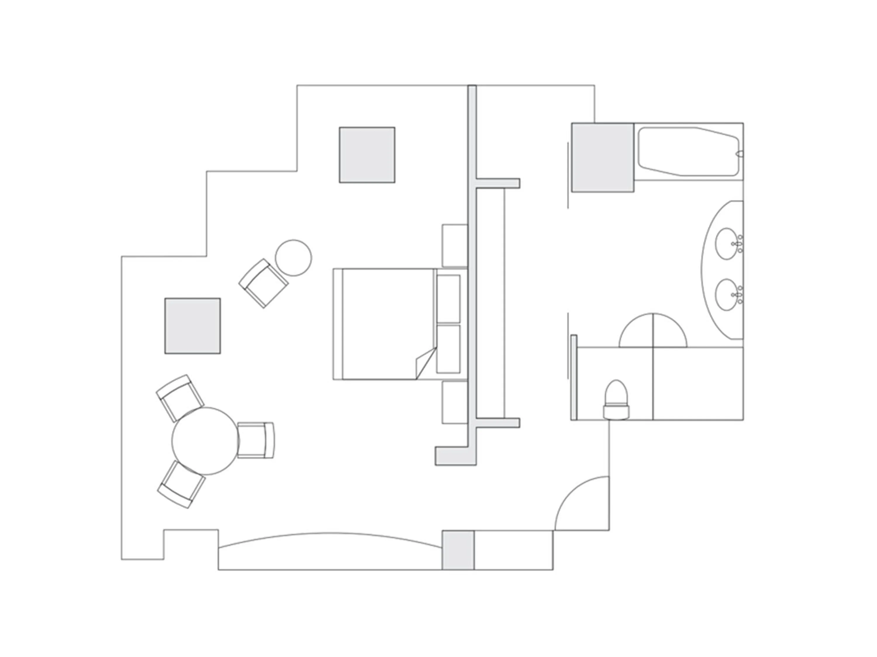 Floor plan in Grand Prince Hotel Osaka Bay