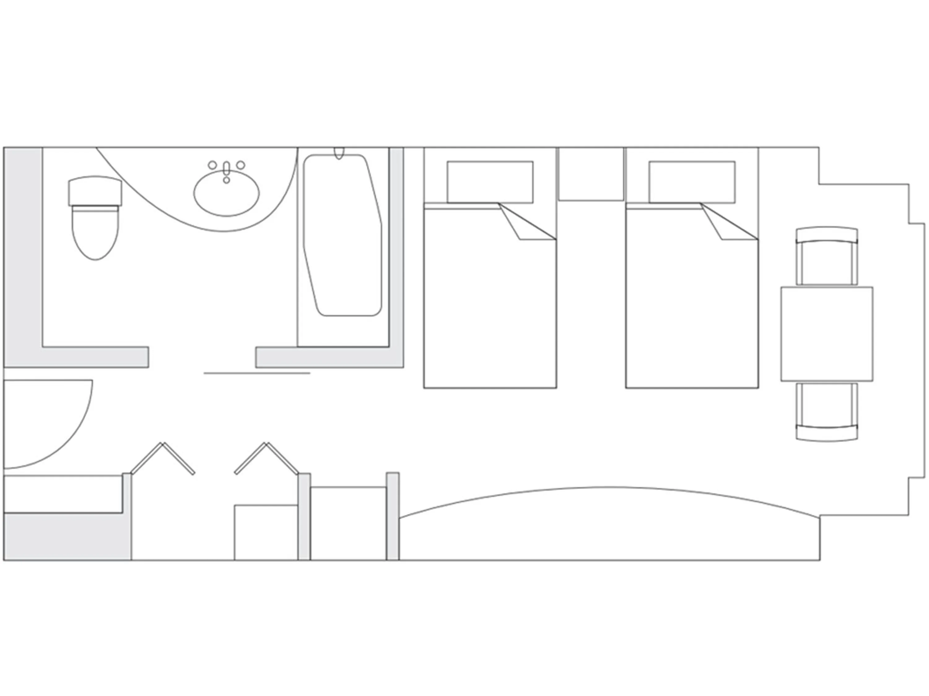 Floor plan in Grand Prince Hotel Osaka Bay
