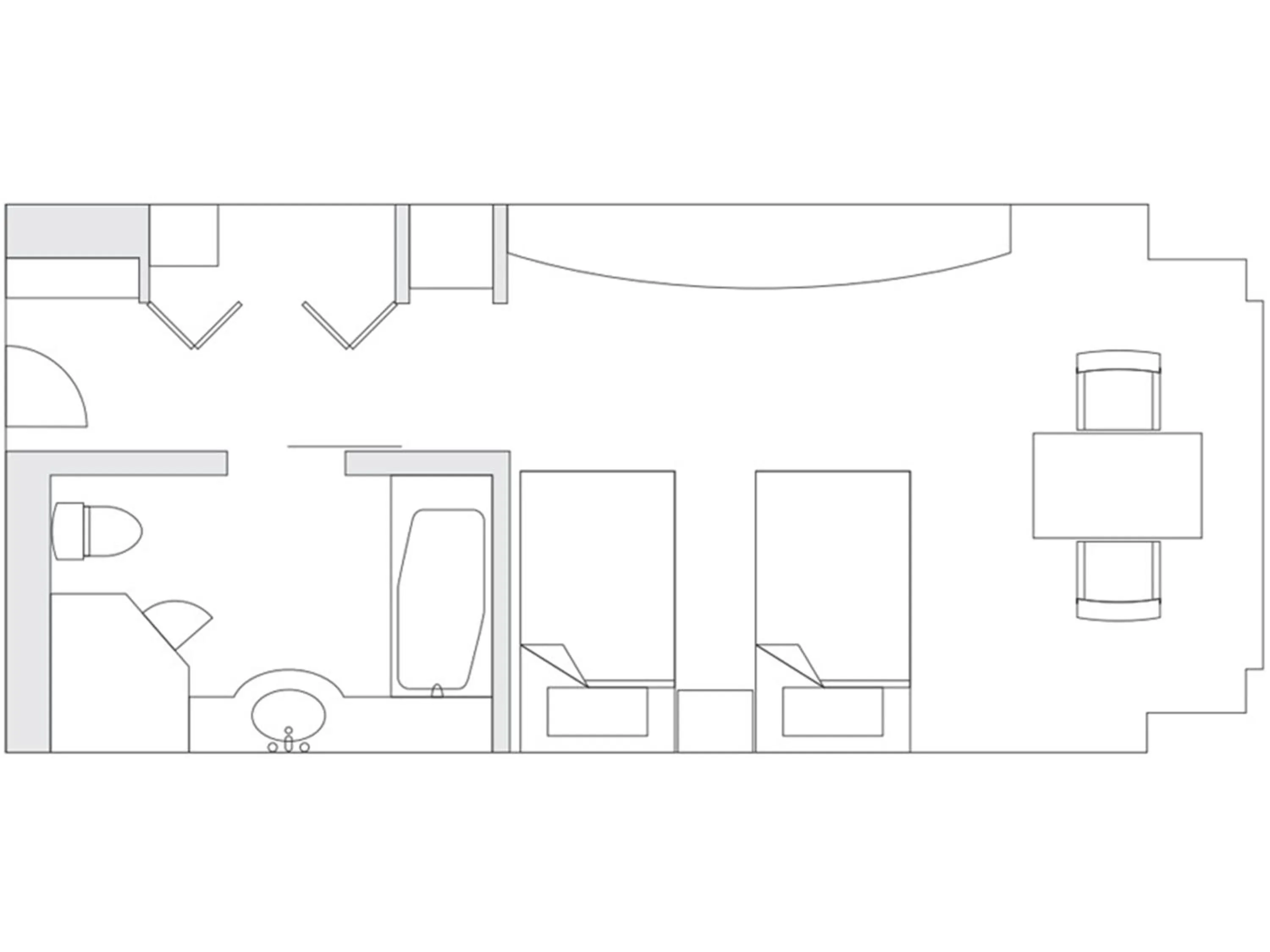 Floor plan in Grand Prince Hotel Osaka Bay