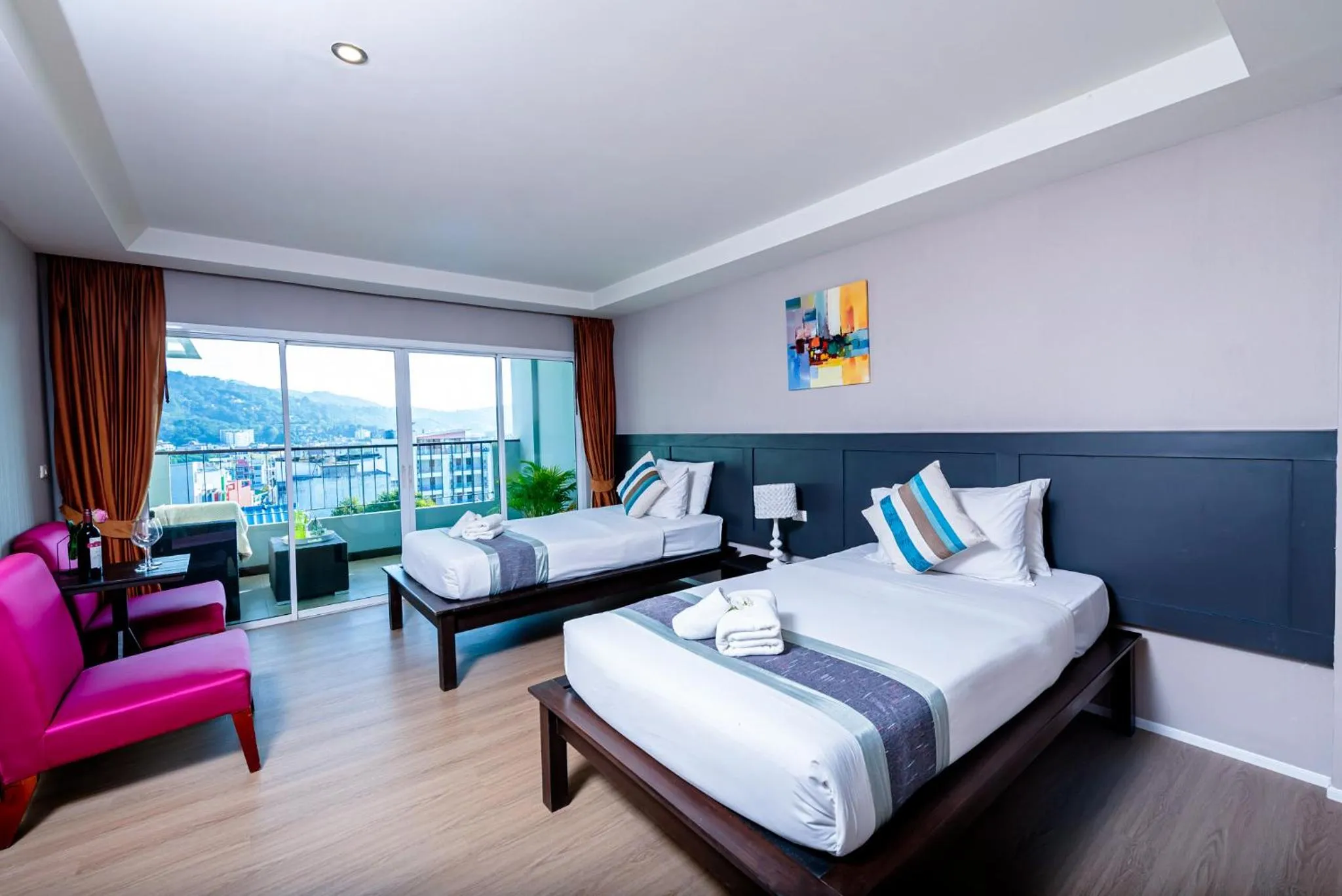 Bed in Casa Del M Patong Phuket - Newly Renovated