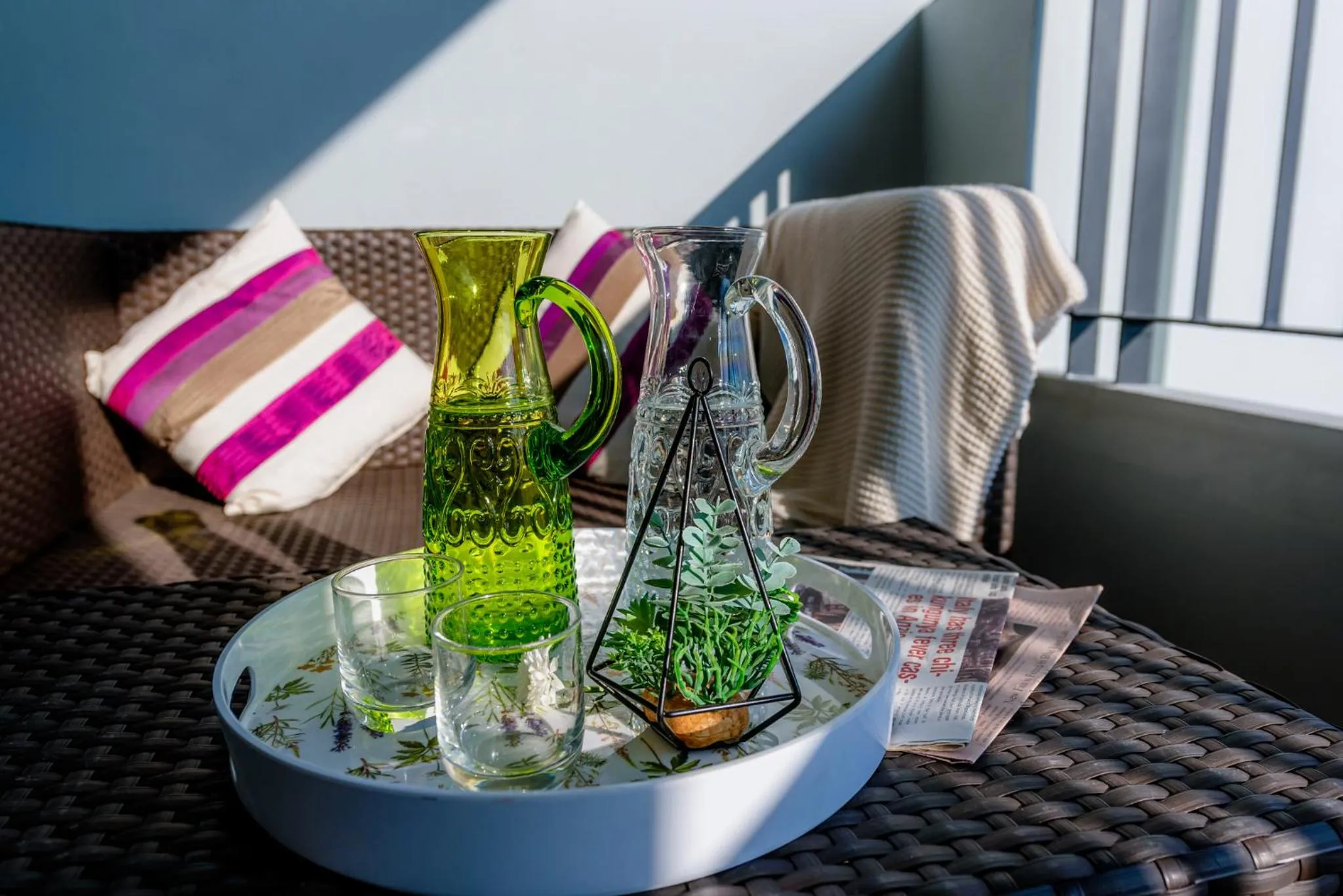 Balcony/Terrace in Casa Del M Patong Phuket - Newly Renovated