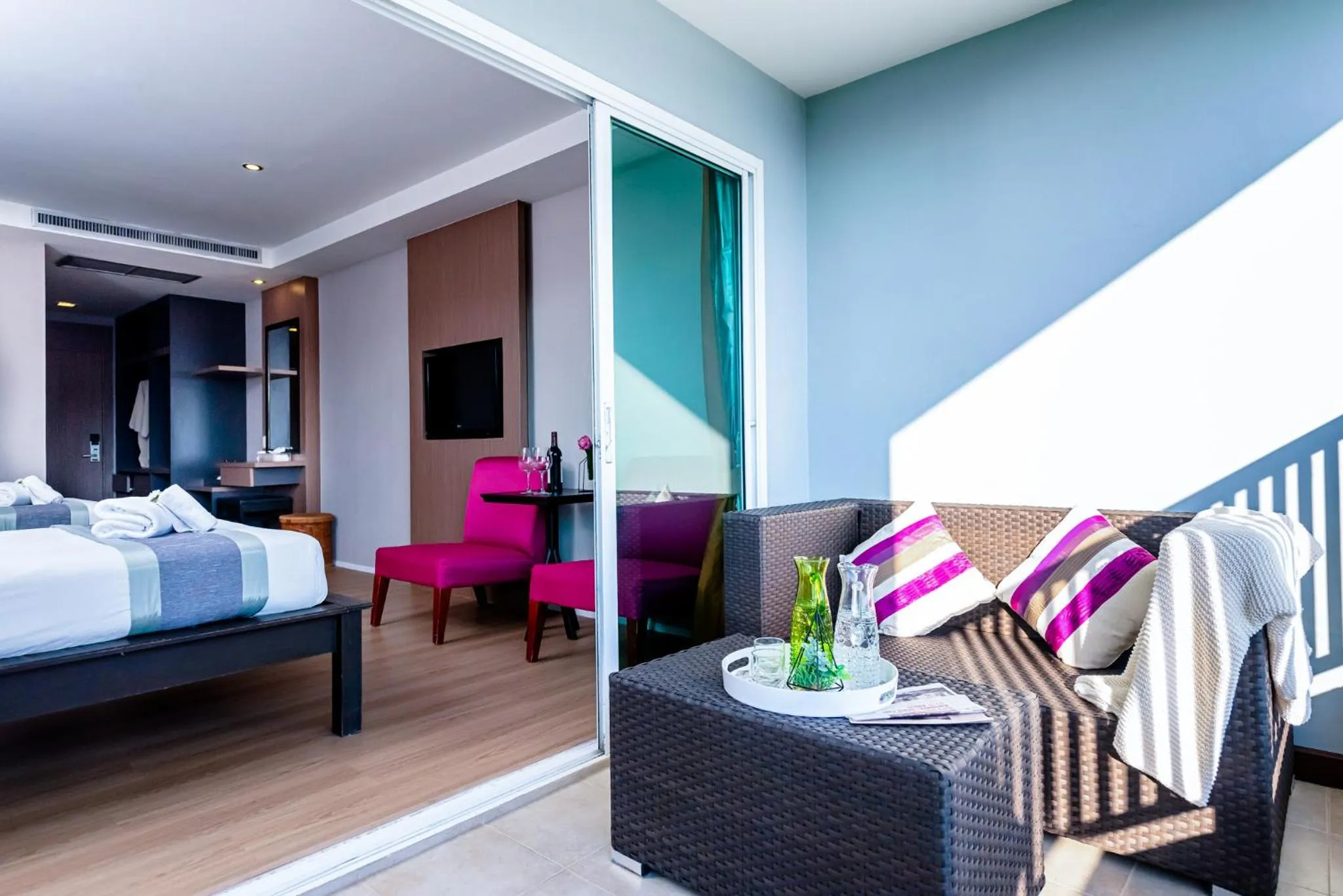 Bed in Casa Del M Patong Phuket - Newly Renovated