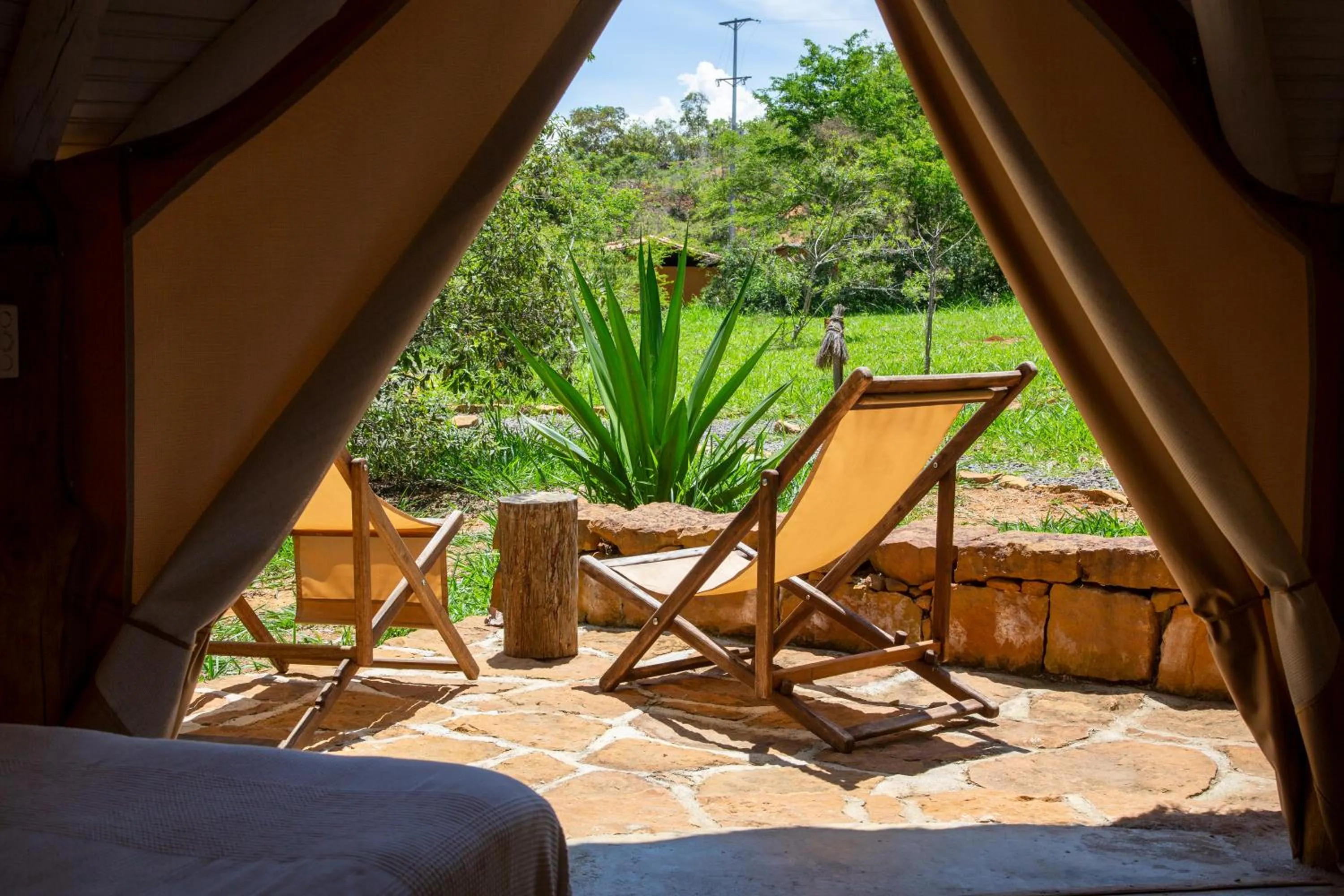 Garden view in Nativo Glamping