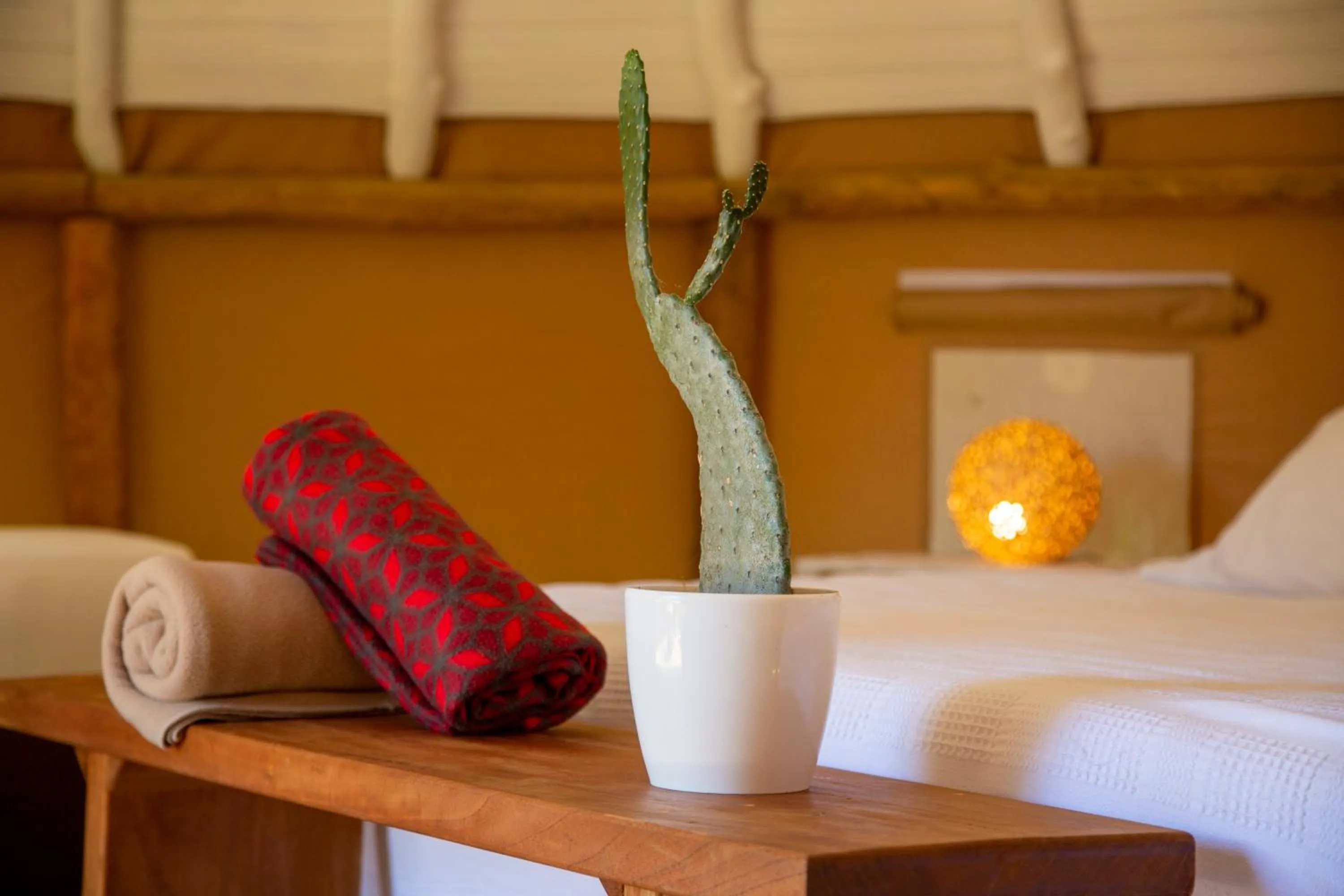 Decorative detail, Bed in Nativo Glamping