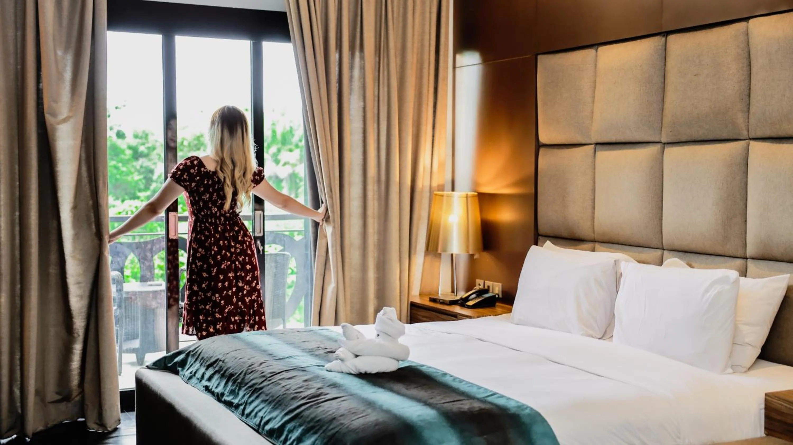 View (from property/room), Bed in Amaroossa Suite Bali