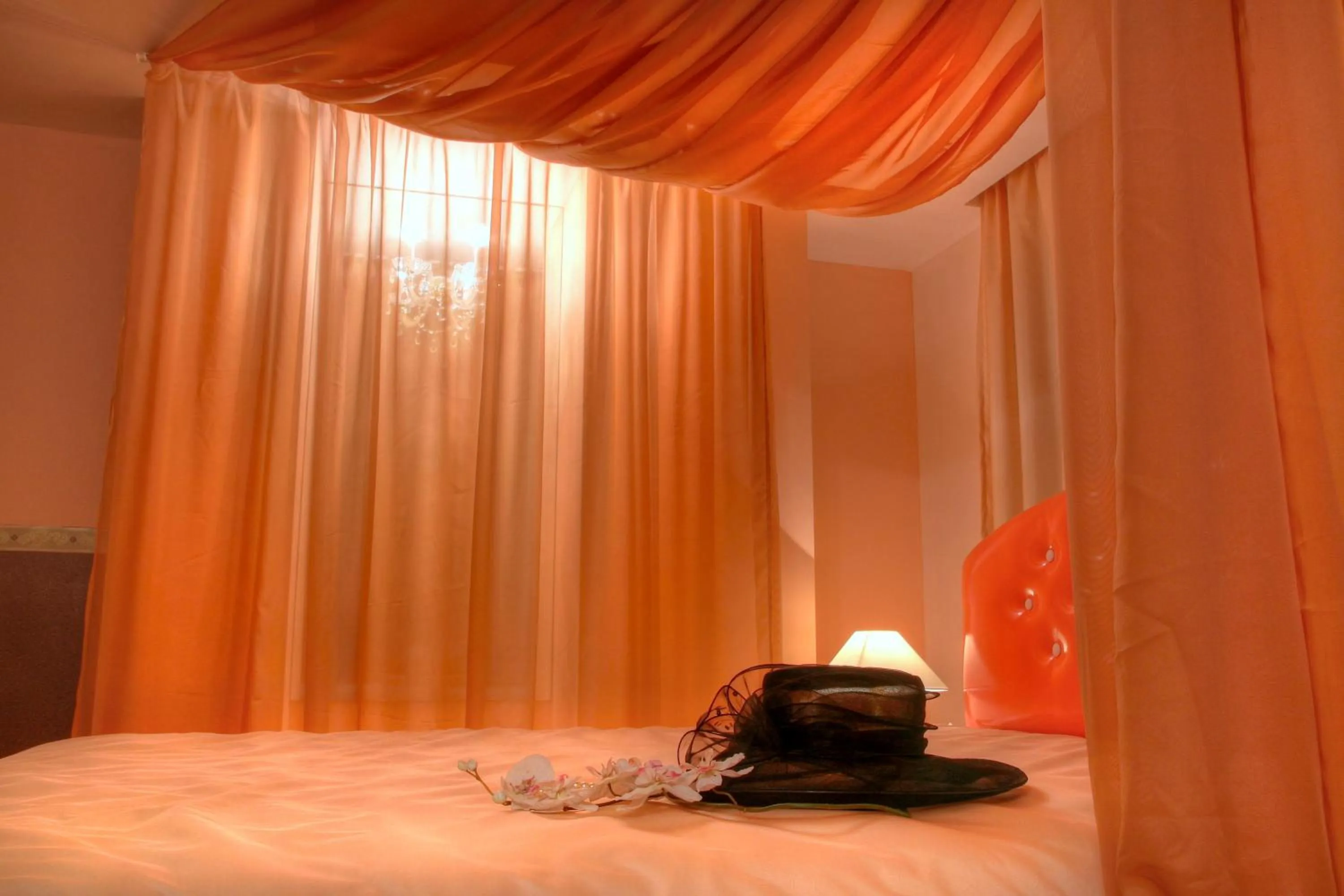 Decorative detail, Bed in Family Hotel Mania