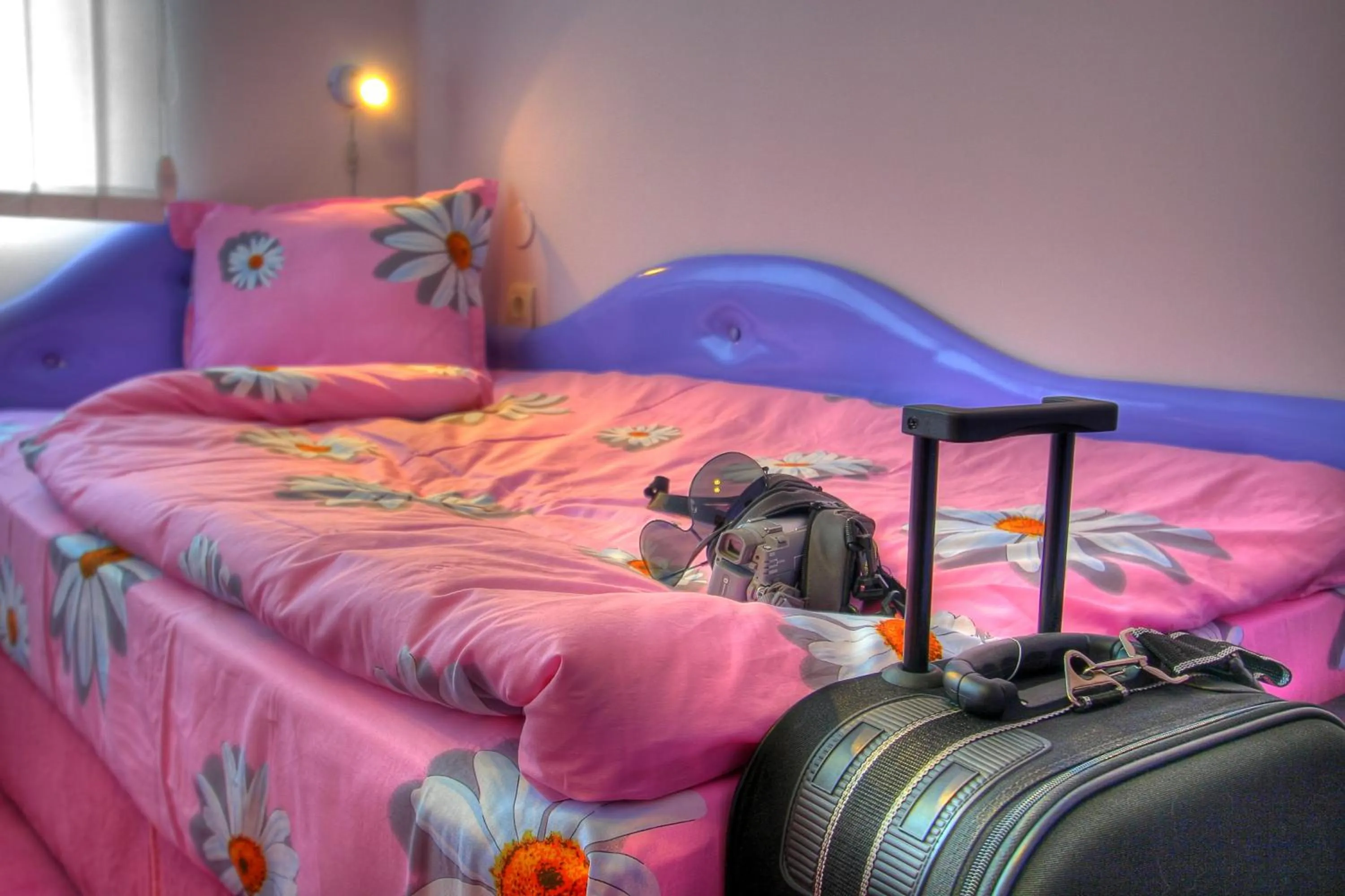 Decorative detail, Bed in Family Hotel Mania