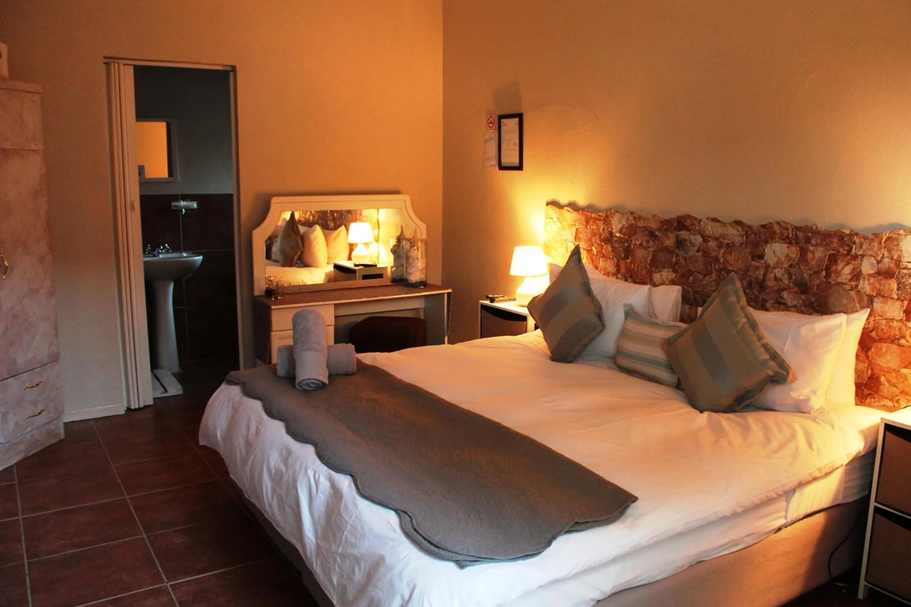 Bed in Potties Guesthouse