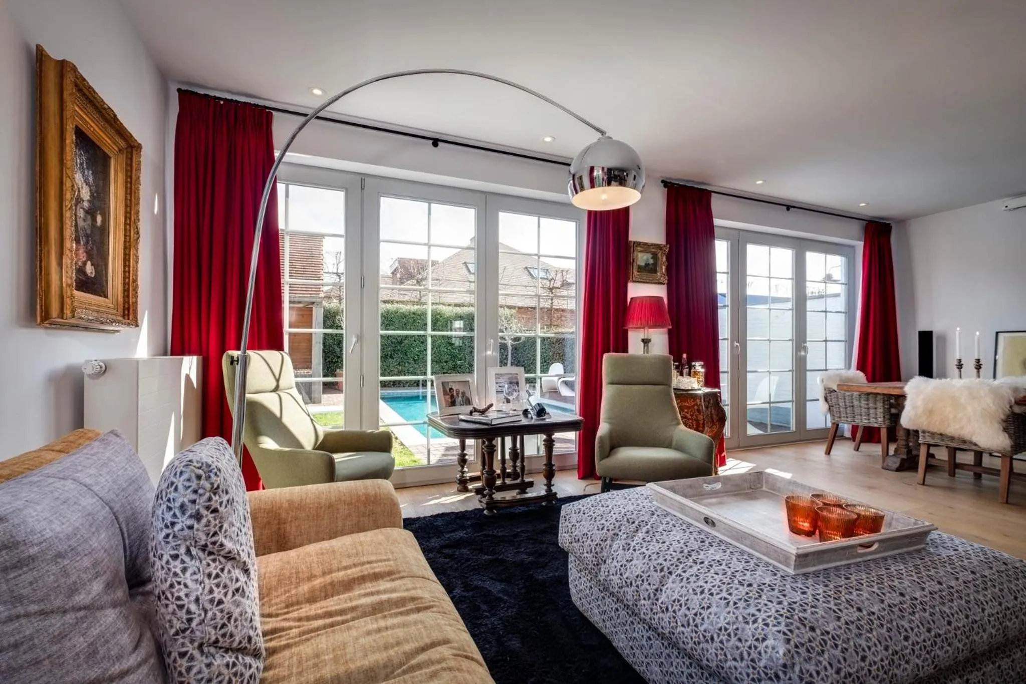 Communal lounge/ TV room in B&B Maison seki