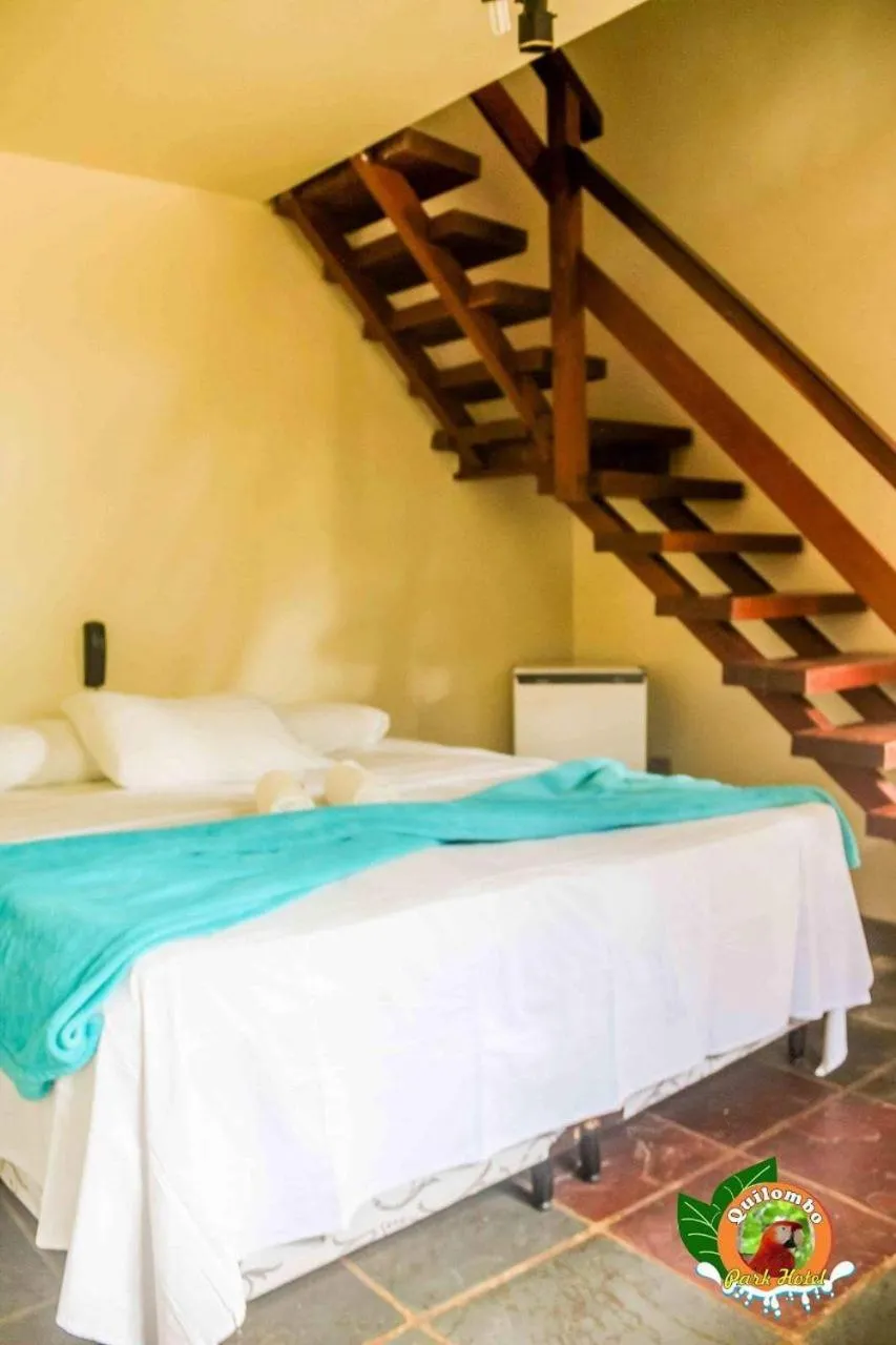 Bed in Quilombo Hotel Fazenda