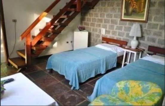 Bed in Quilombo Hotel Fazenda