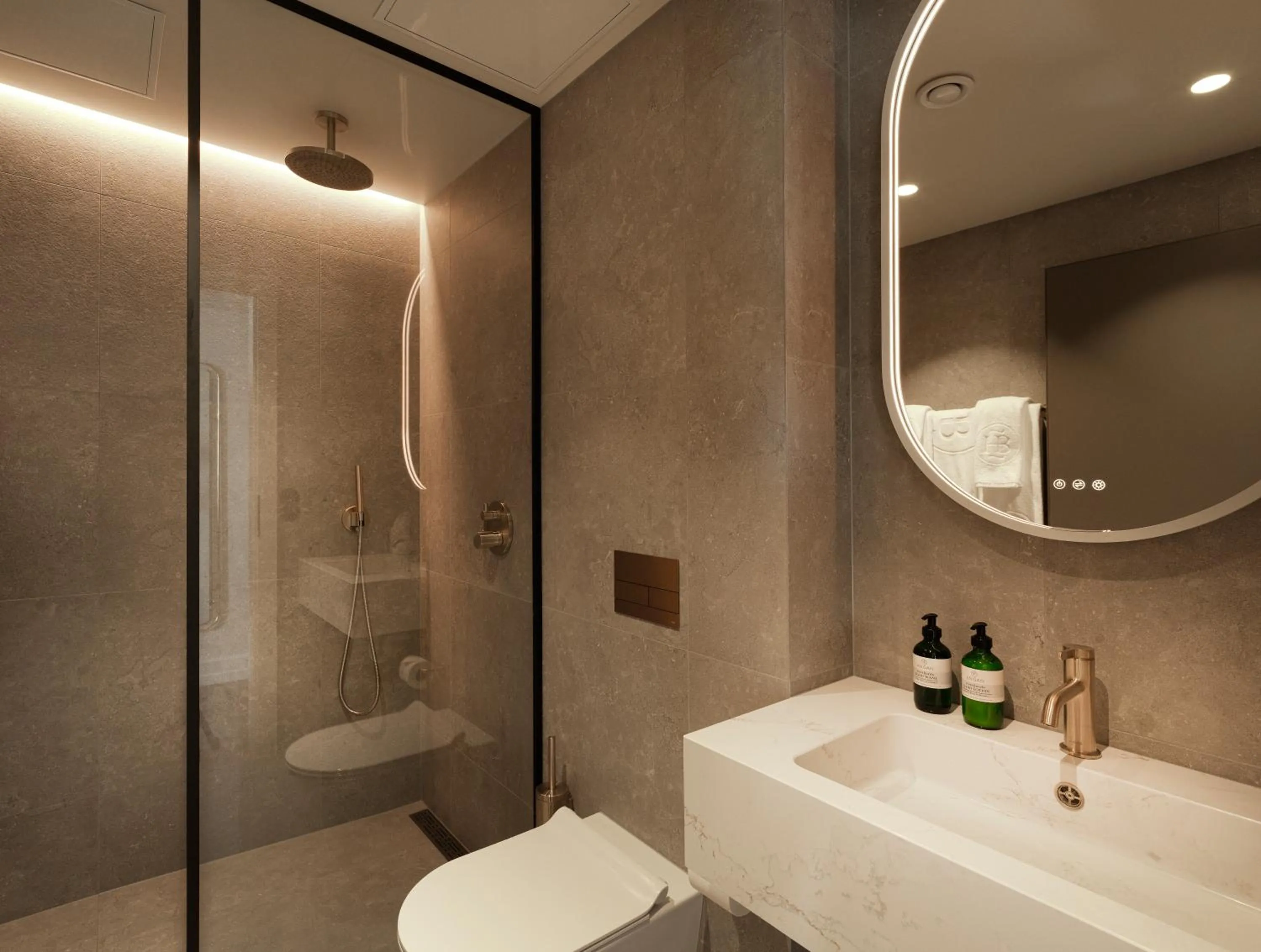 Bathroom in Hotel Búdir