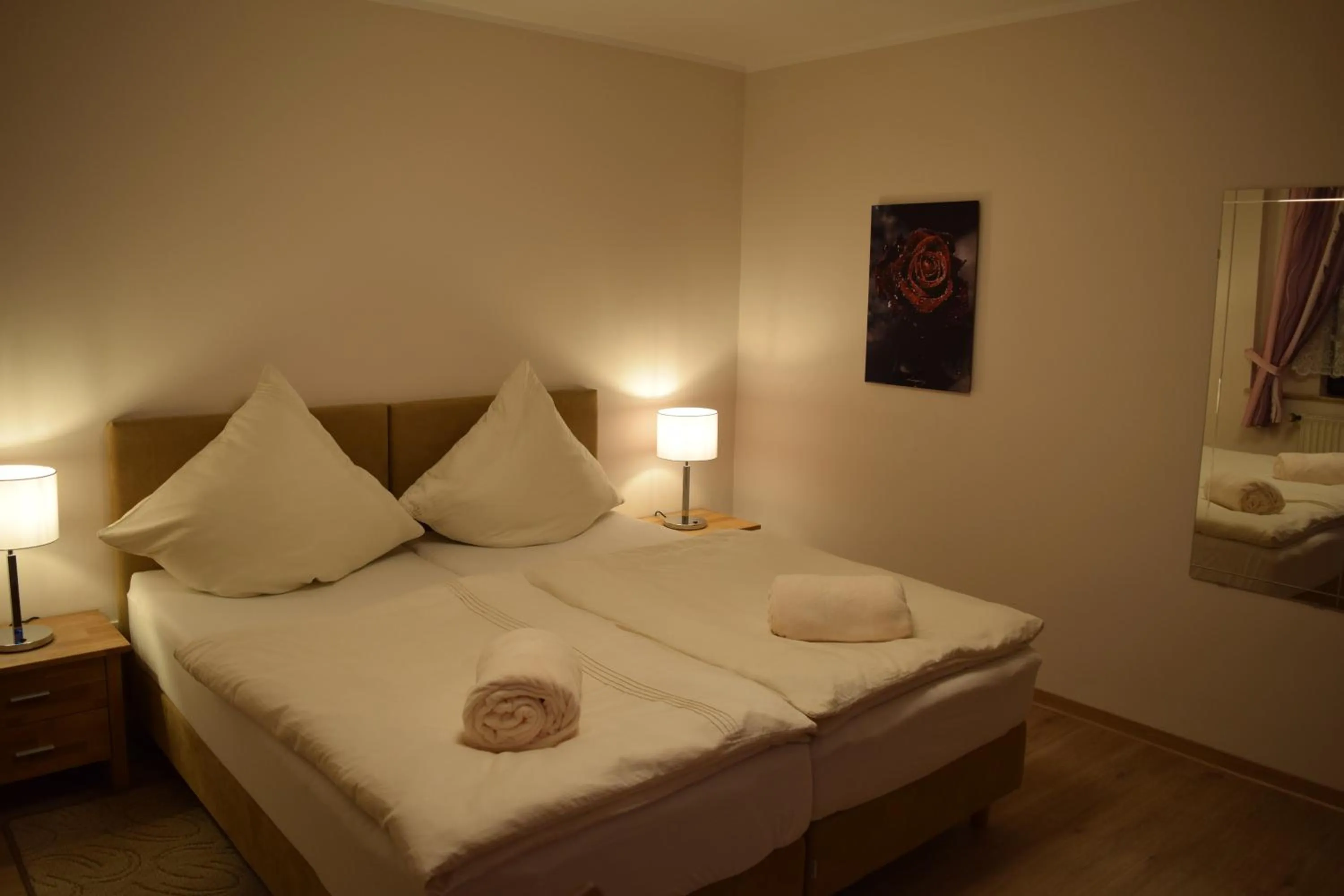 Bedroom, Bed in Hotel Bürgergesellschaft