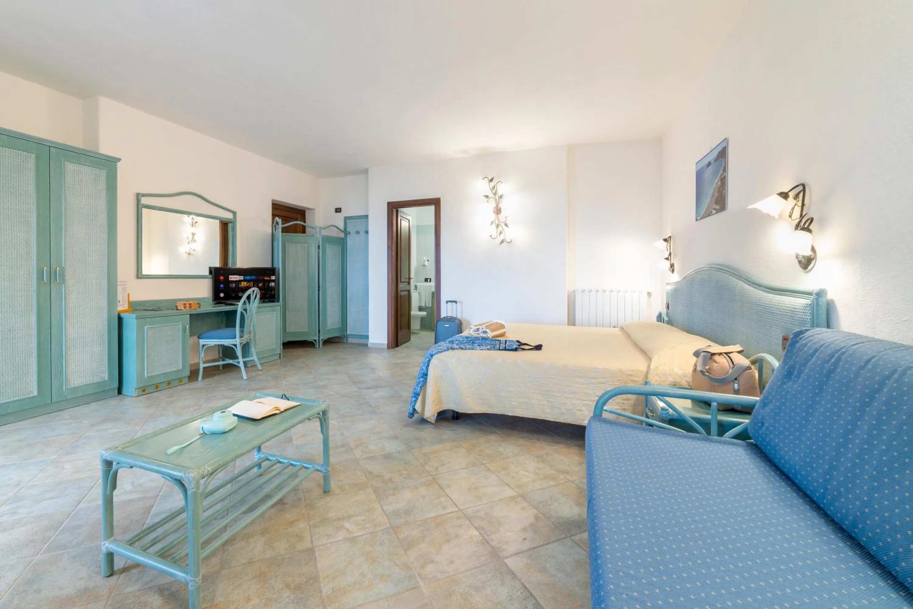 Bed in Punta Chiarito Resort