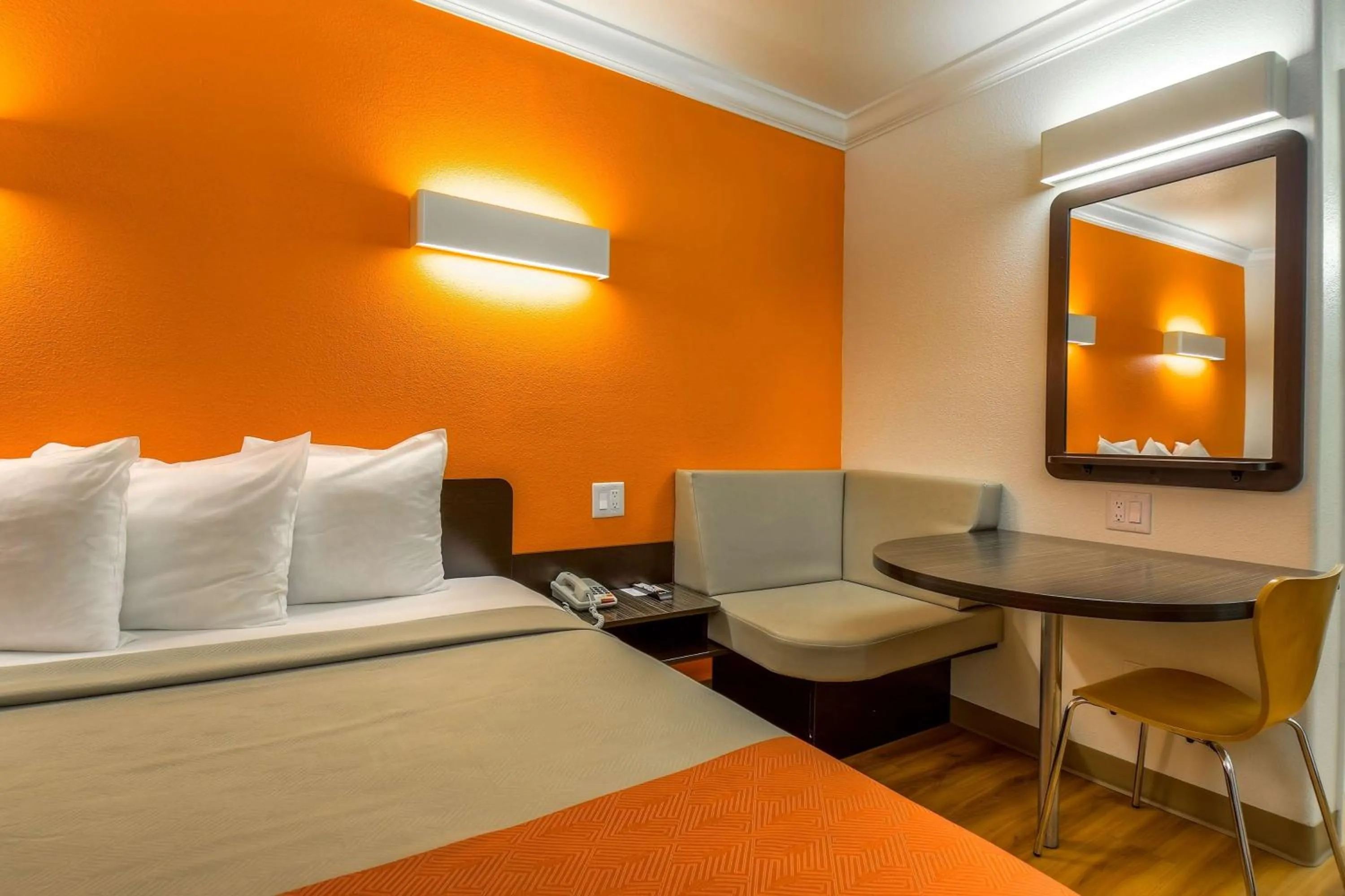 Seating area, Bed in Motel 6-Menifee, CA