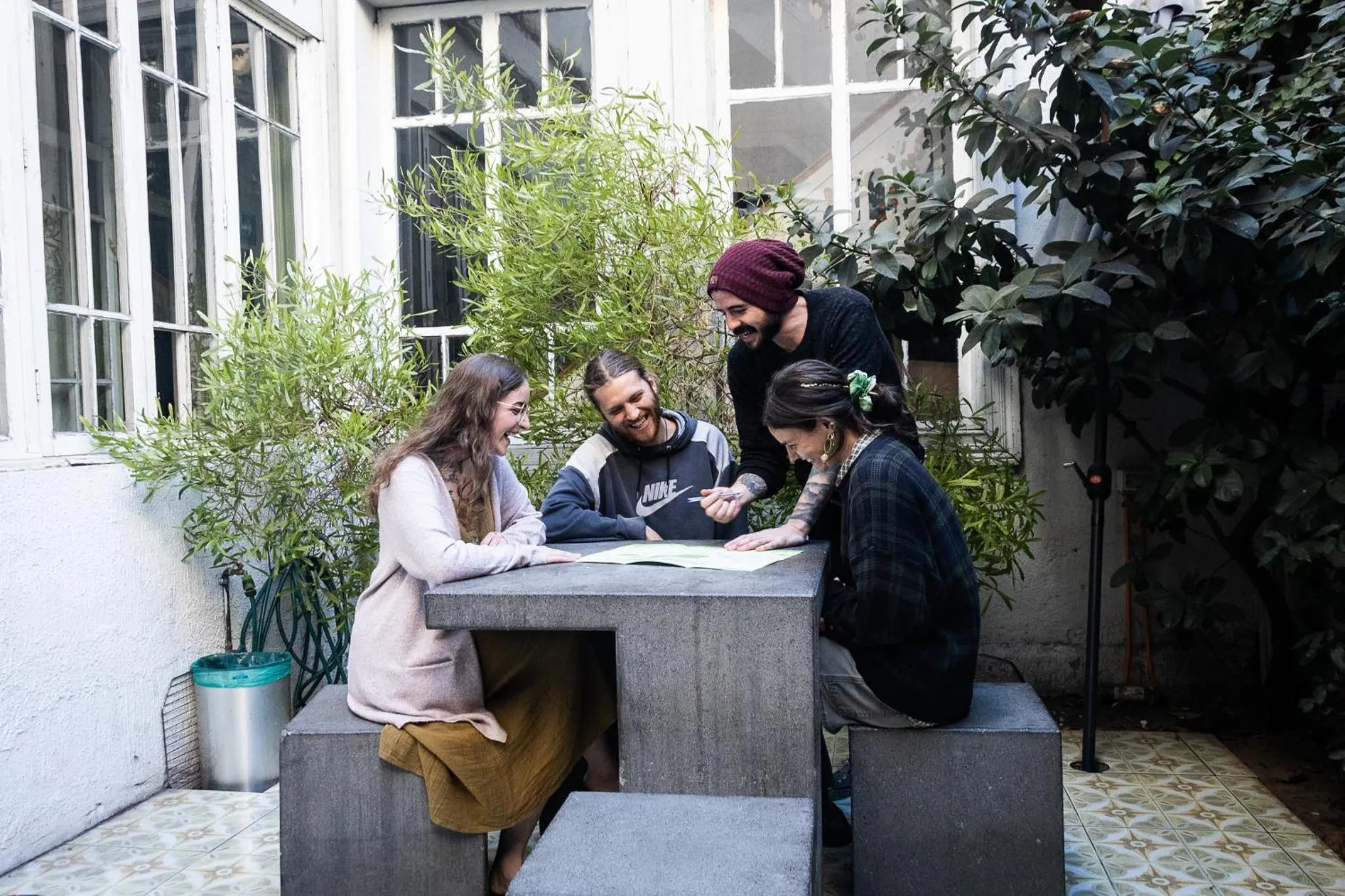 Patio in Hostal Providencia