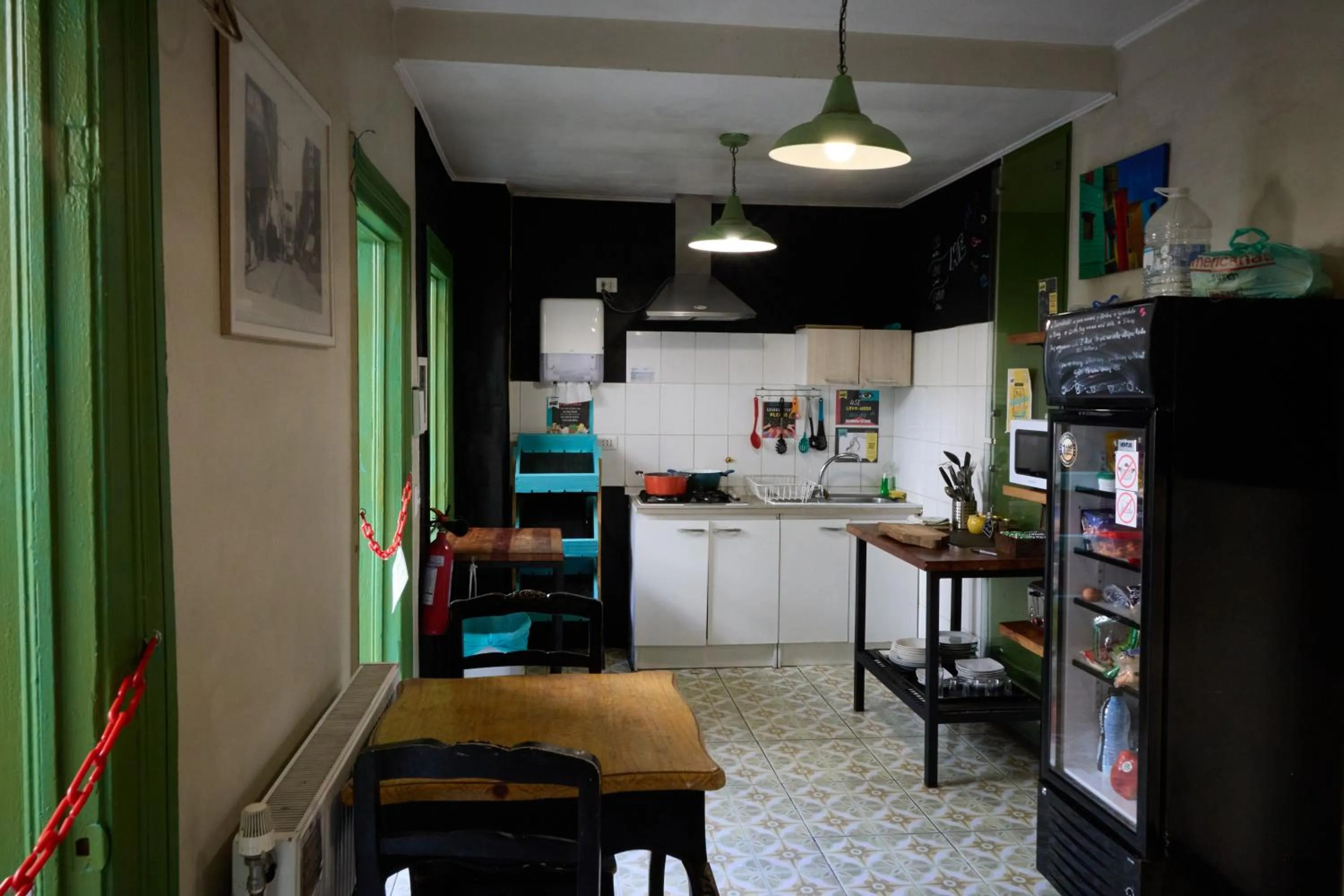 Kitchen or kitchenette in Hostal Providencia