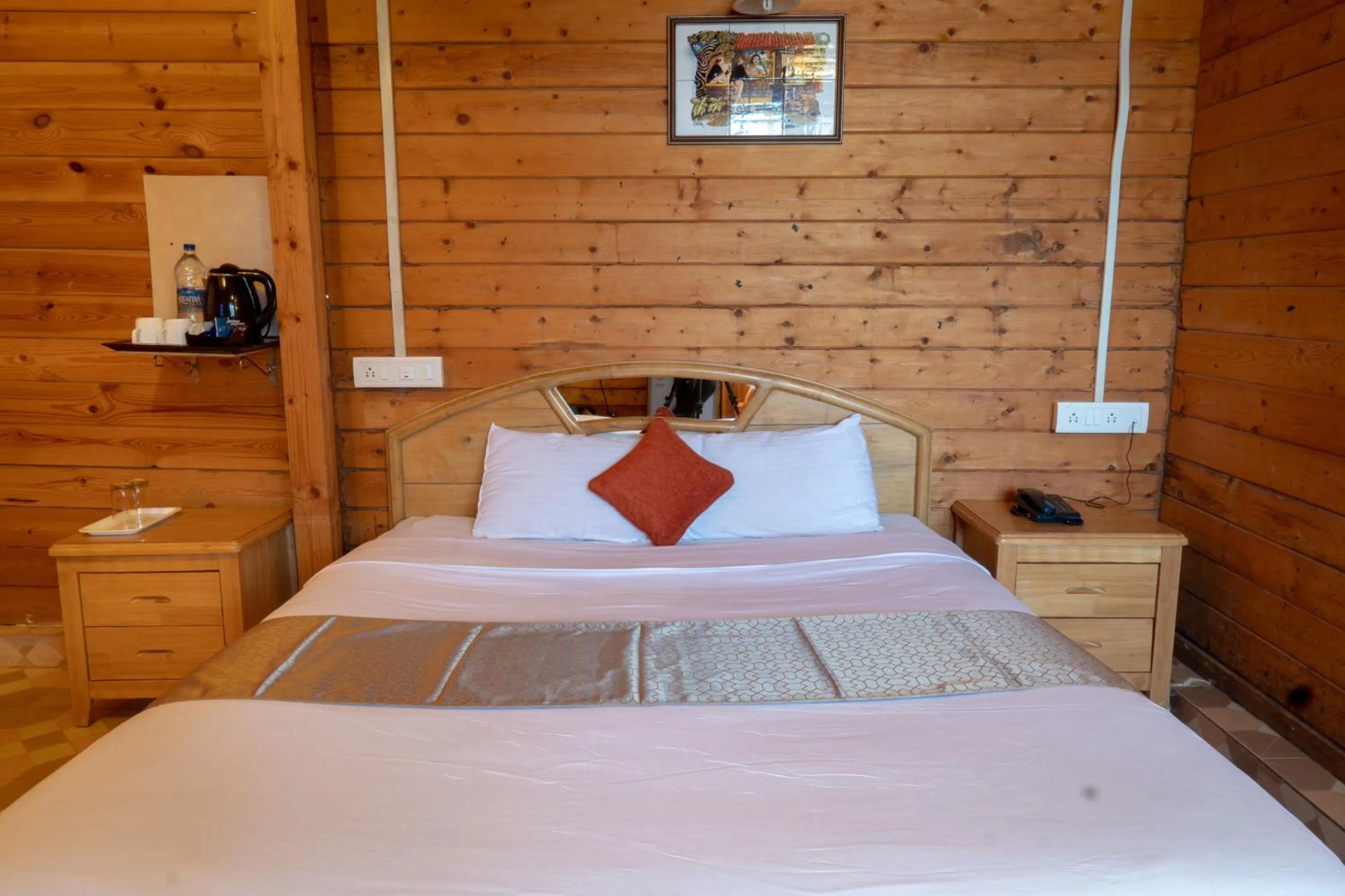 Bed in Alcove Resort Vagator