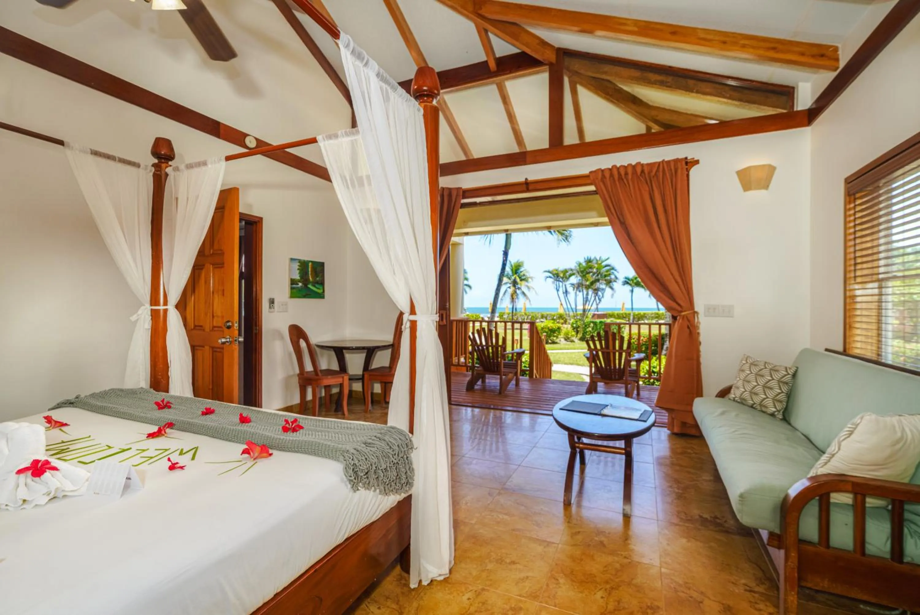 Bed in Hopkins Bay Belize a Muy'Ono Resort