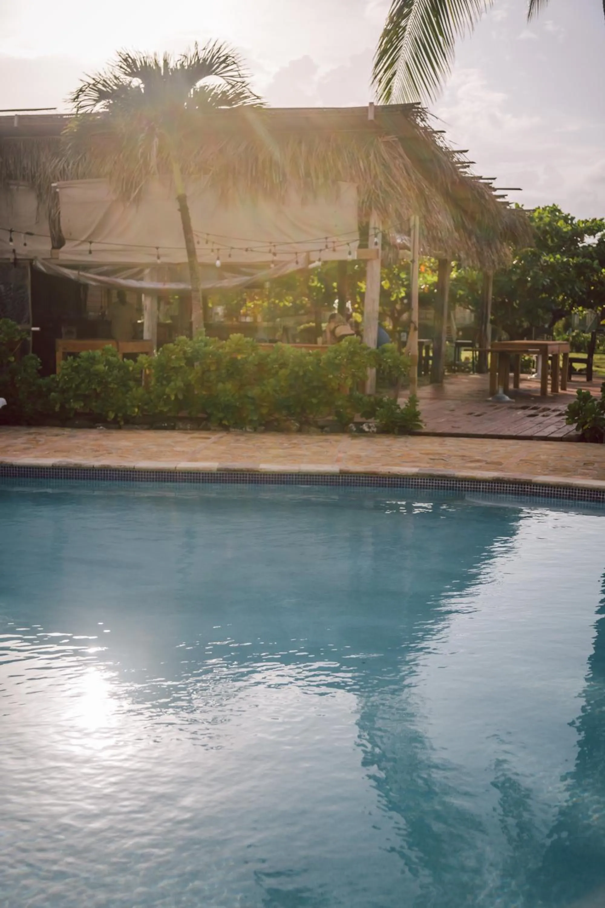 Pool view in Hopkins Bay Belize a Muy'Ono Resort