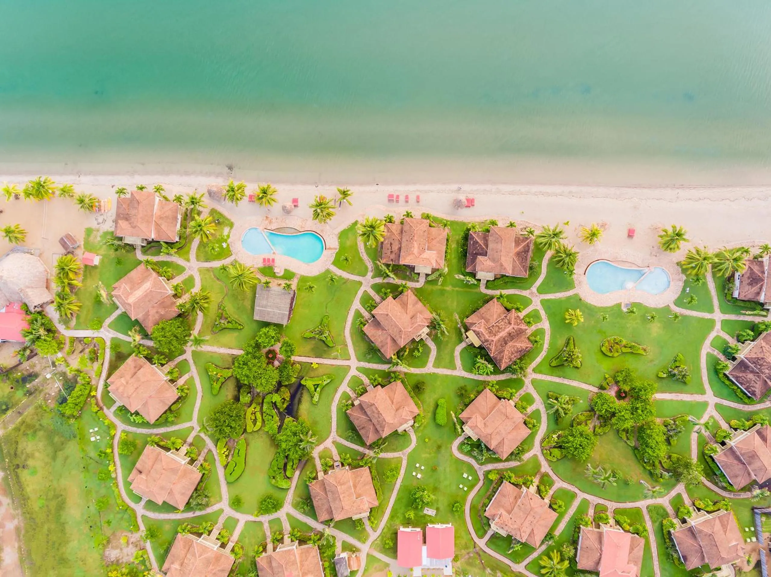 Bird's eye view in Hopkins Bay Belize a Muy'Ono Resort