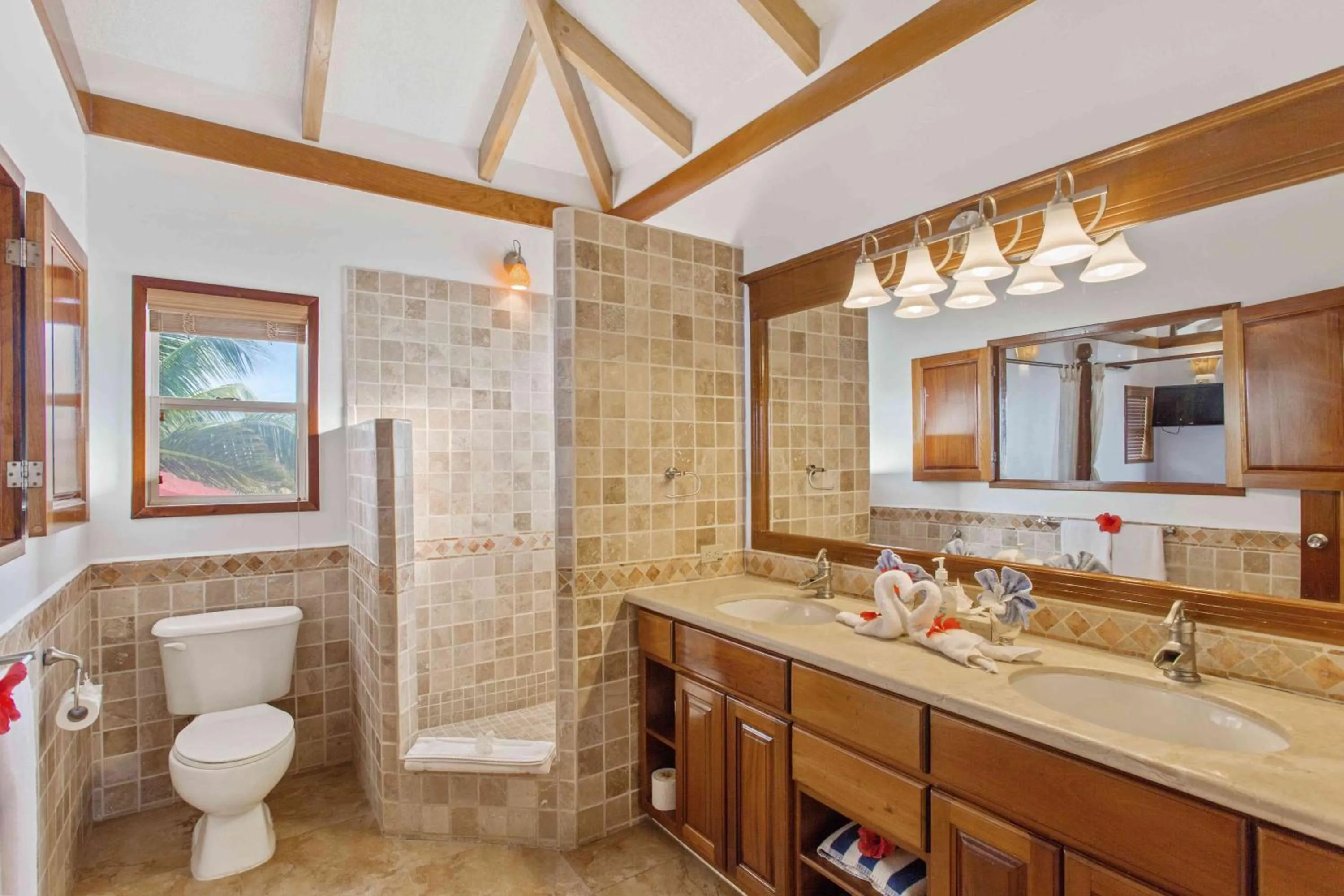 Bathroom in Hopkins Bay Belize a Muy'Ono Resort