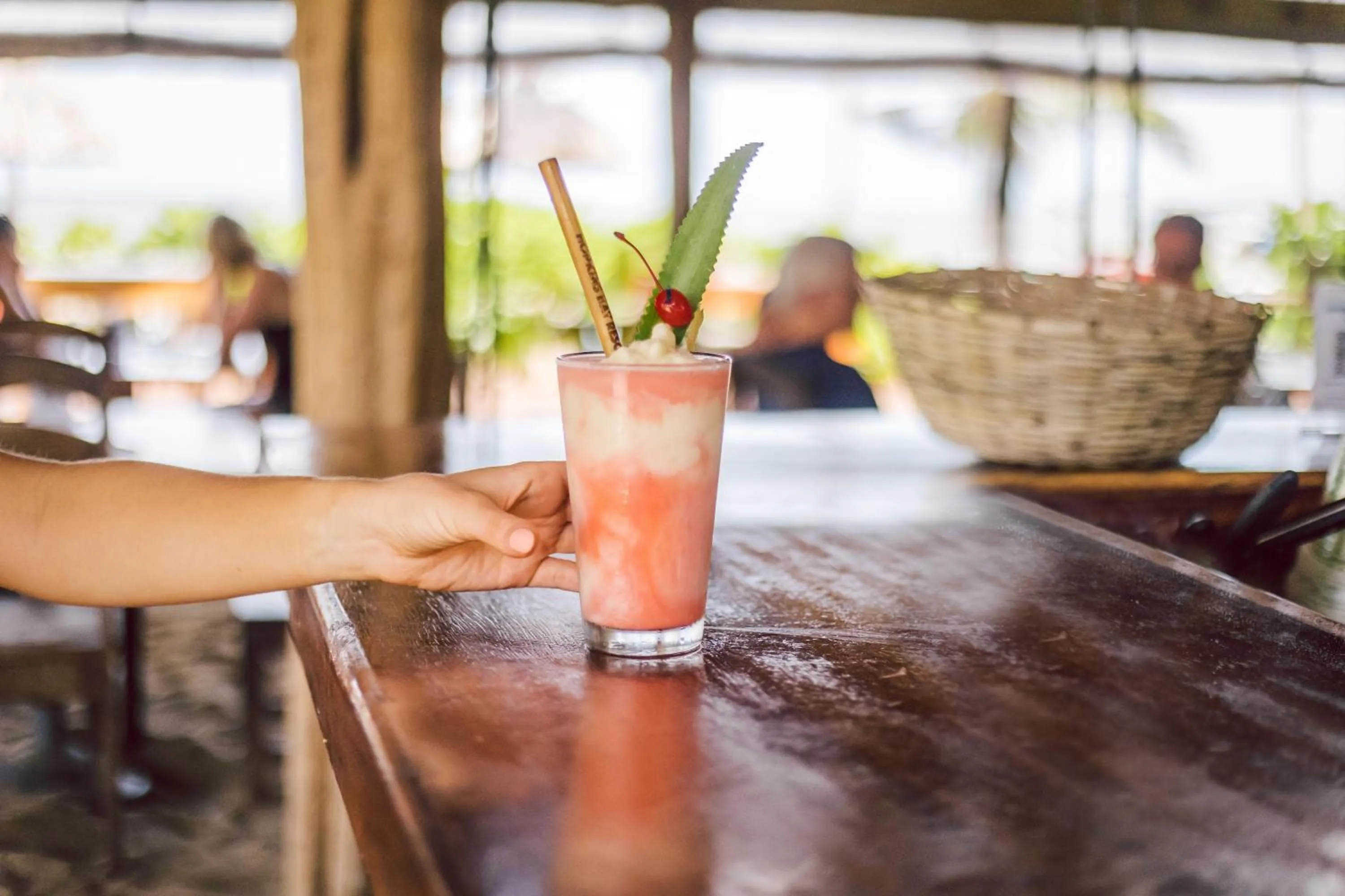 Drinks in Hopkins Bay Belize a Muy'Ono Resort