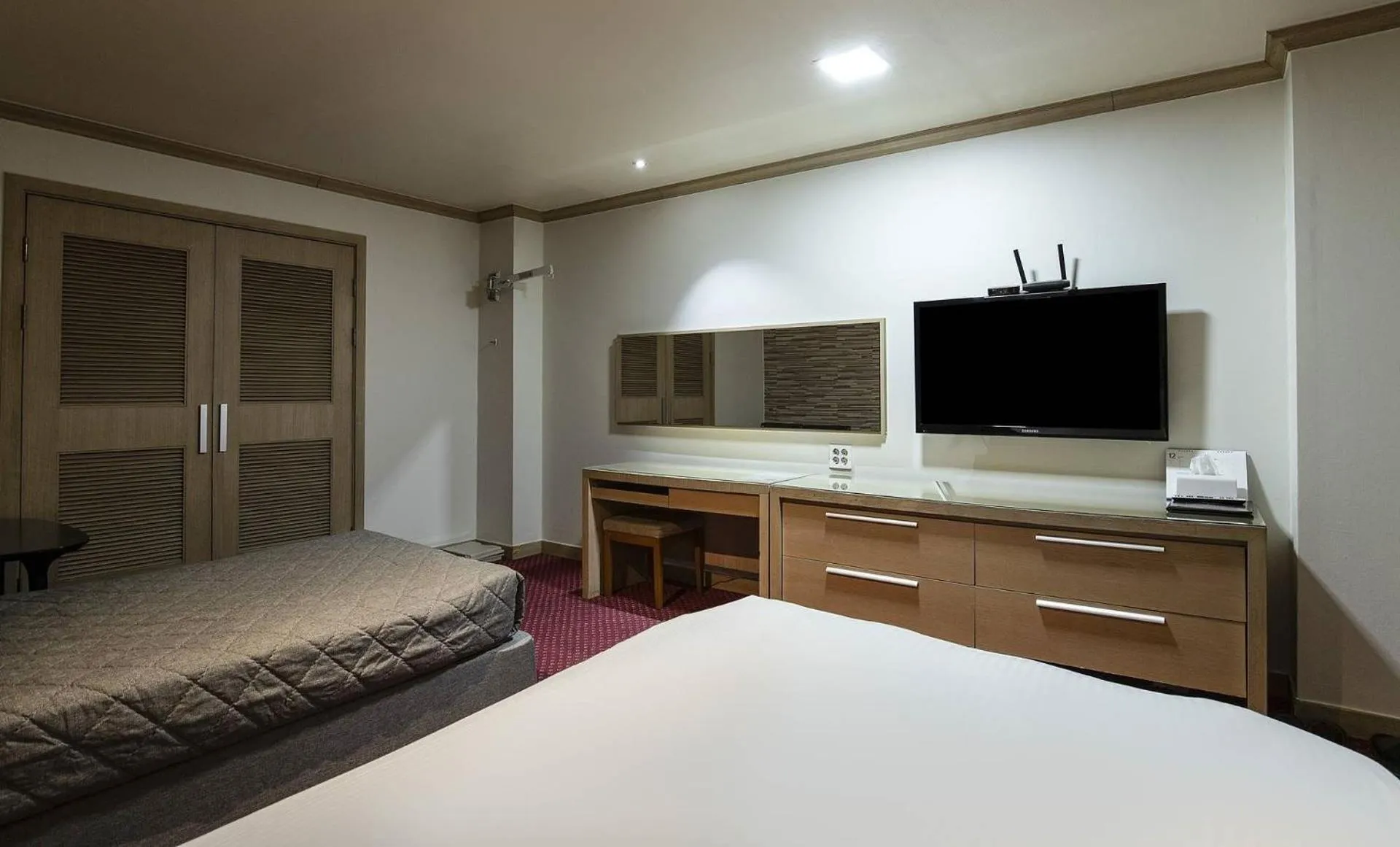 Bed in Incheon Airport Hotel Zeumes