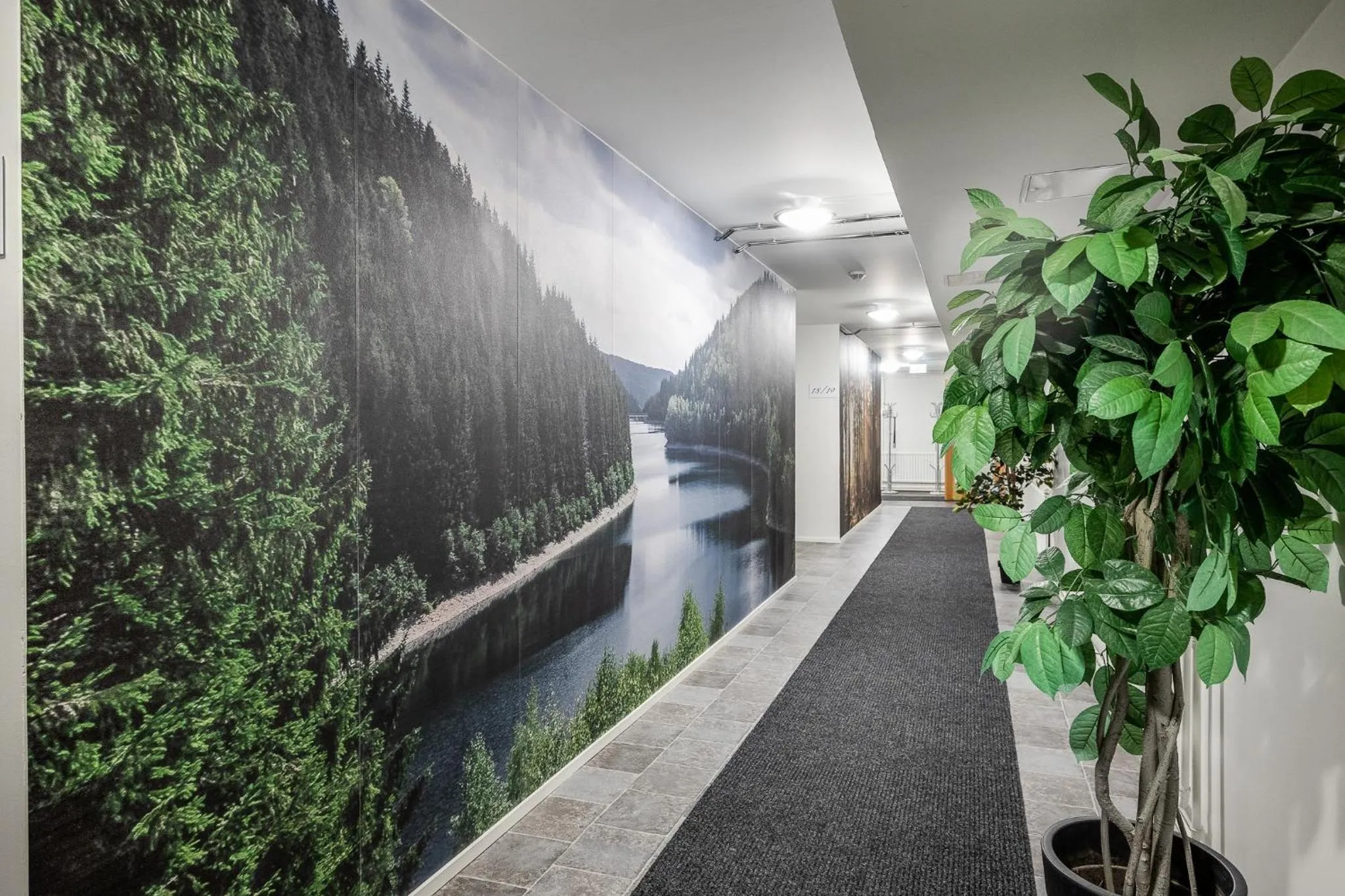 Lobby or reception in Hotelli Keskipiste