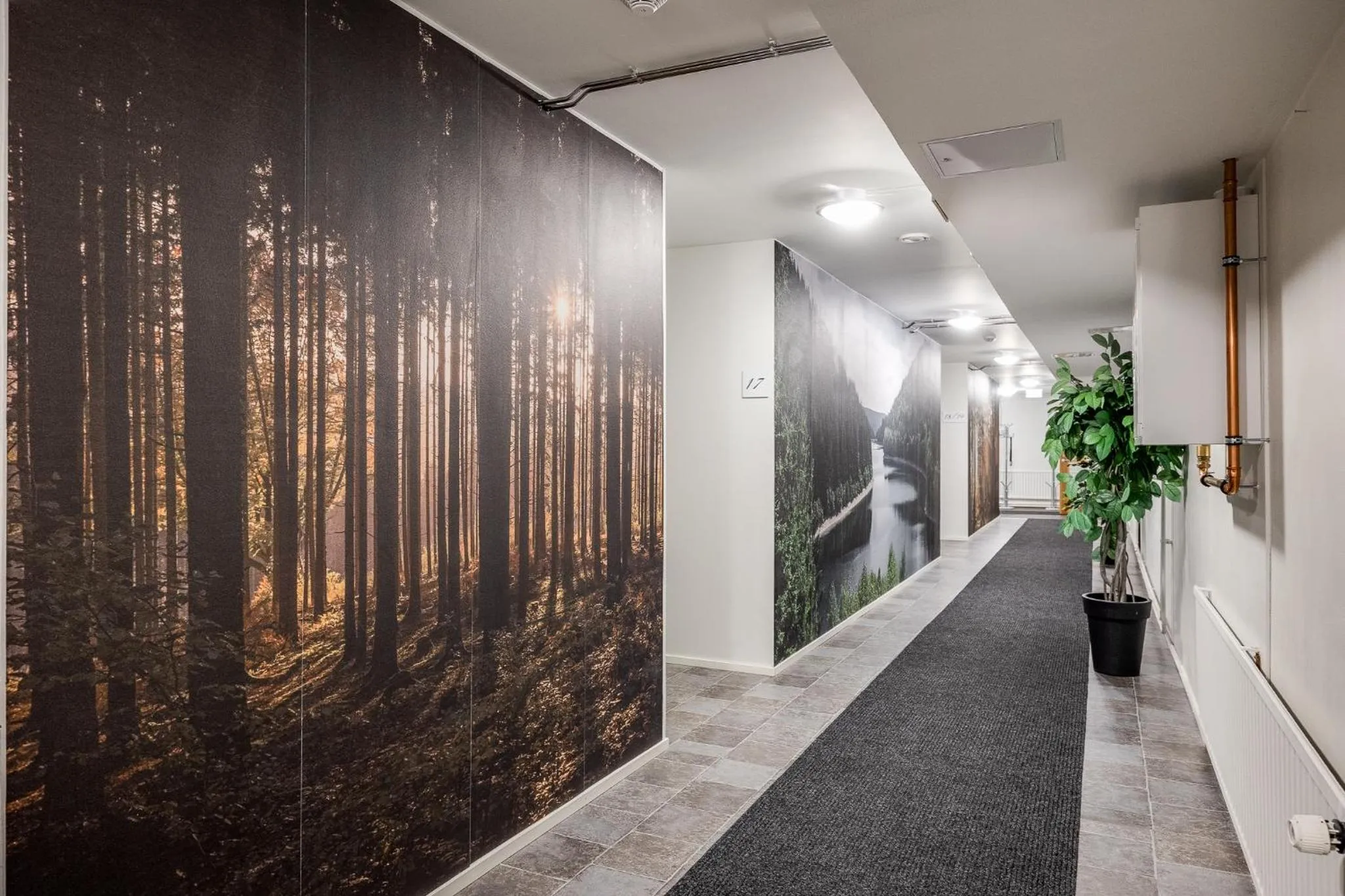 Lobby or reception in Hotelli Keskipiste