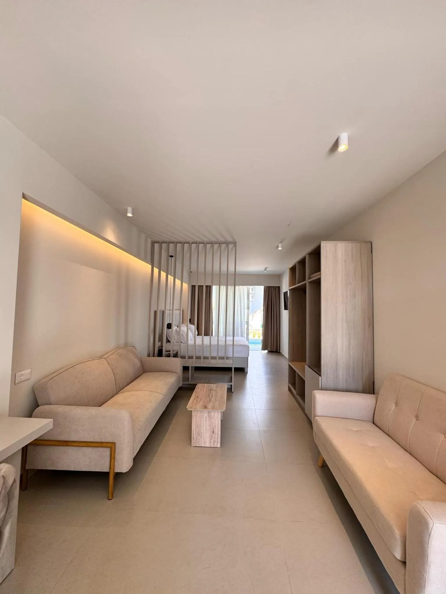 Bed in Golden Coast Beachfront Resort