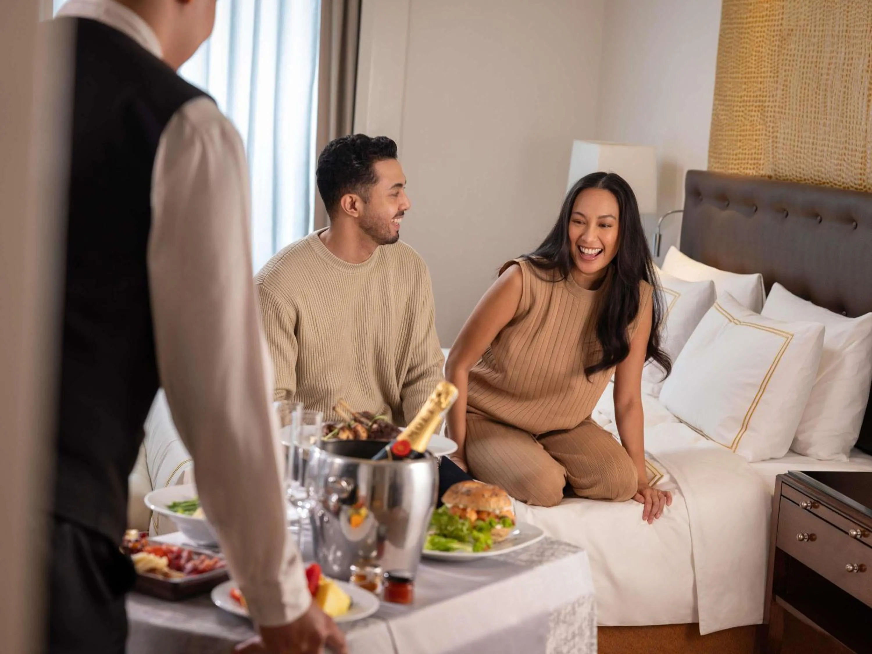 Bedroom, Bed in Fairmont Makati