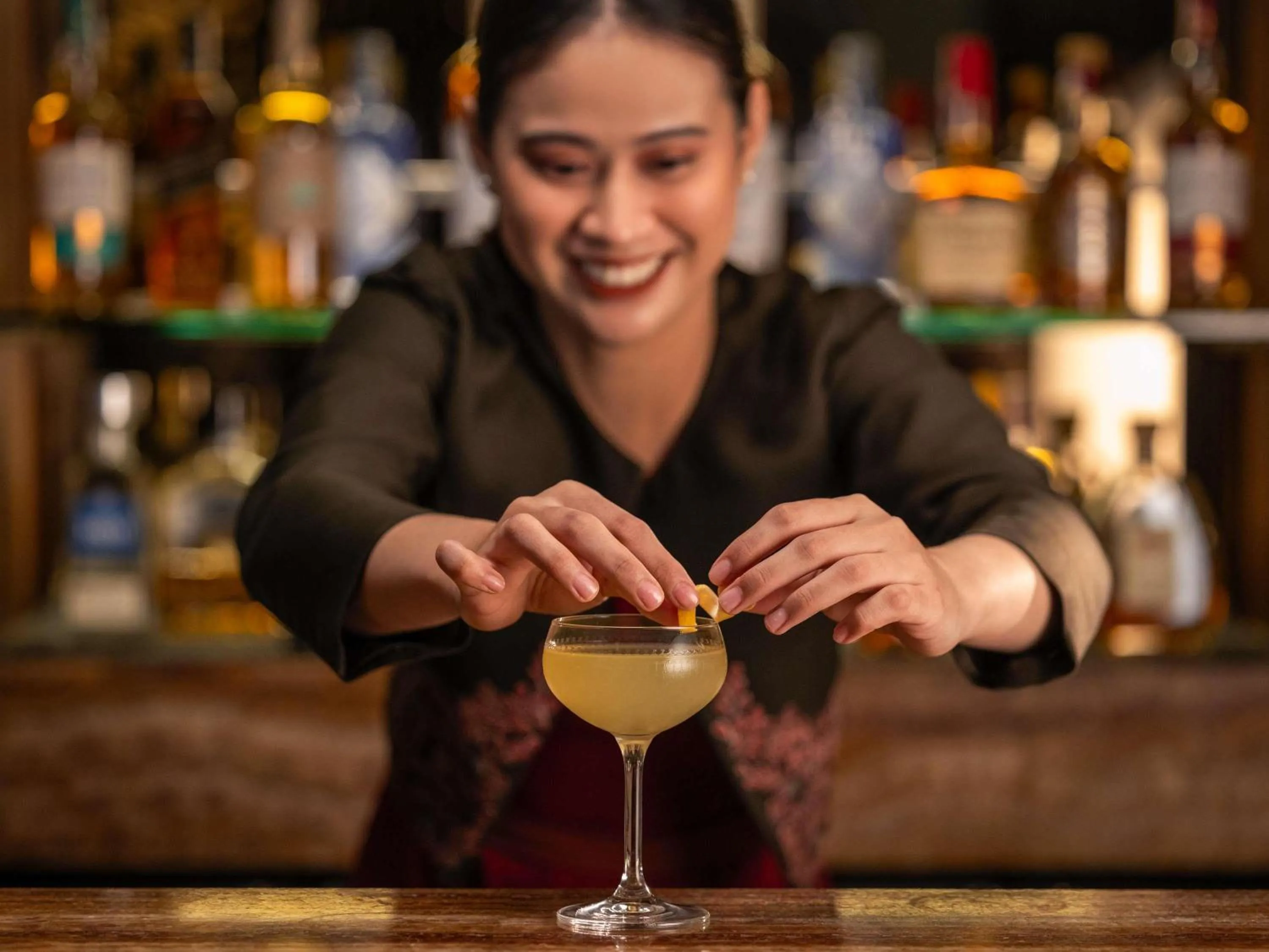 Lounge or bar in Fairmont Makati