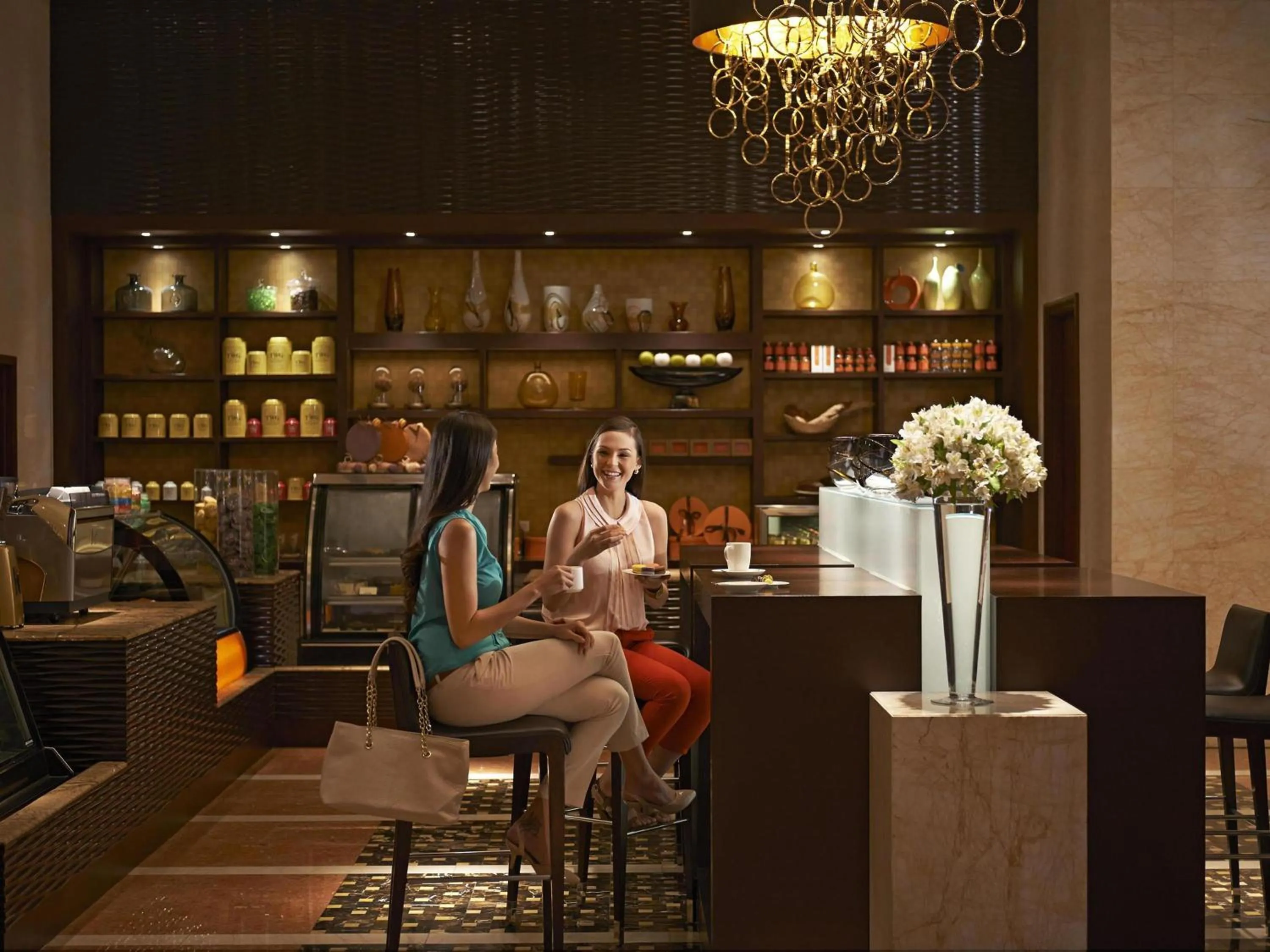 Lounge or bar in Fairmont Makati