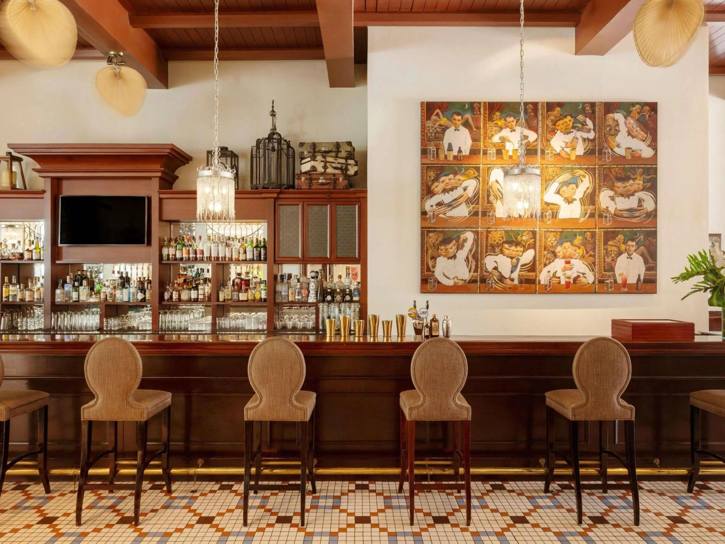 Lounge or bar in Fairmont Makati