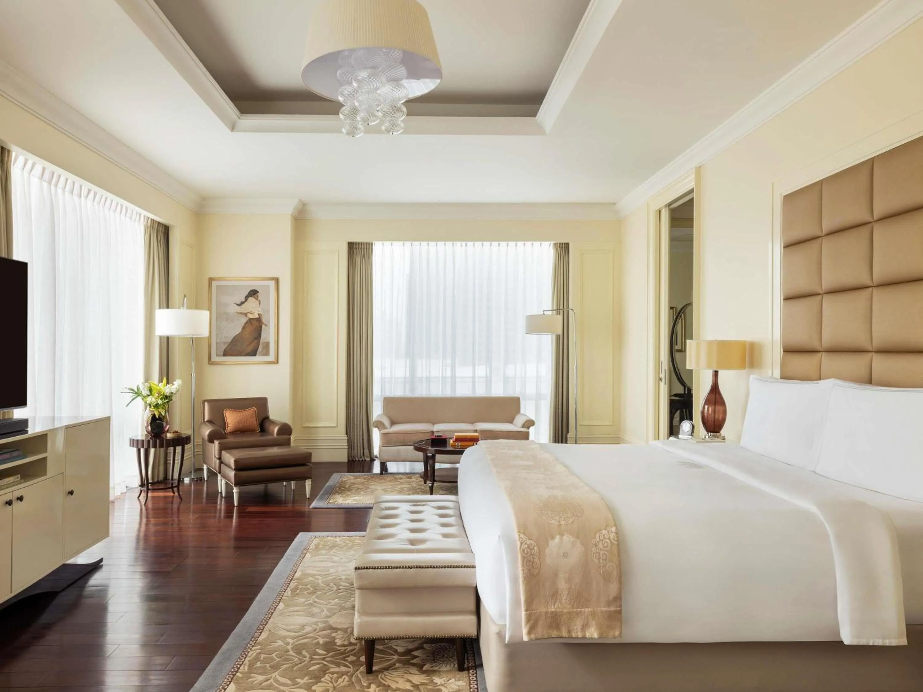 Bedroom, Bed in Raffles Makati