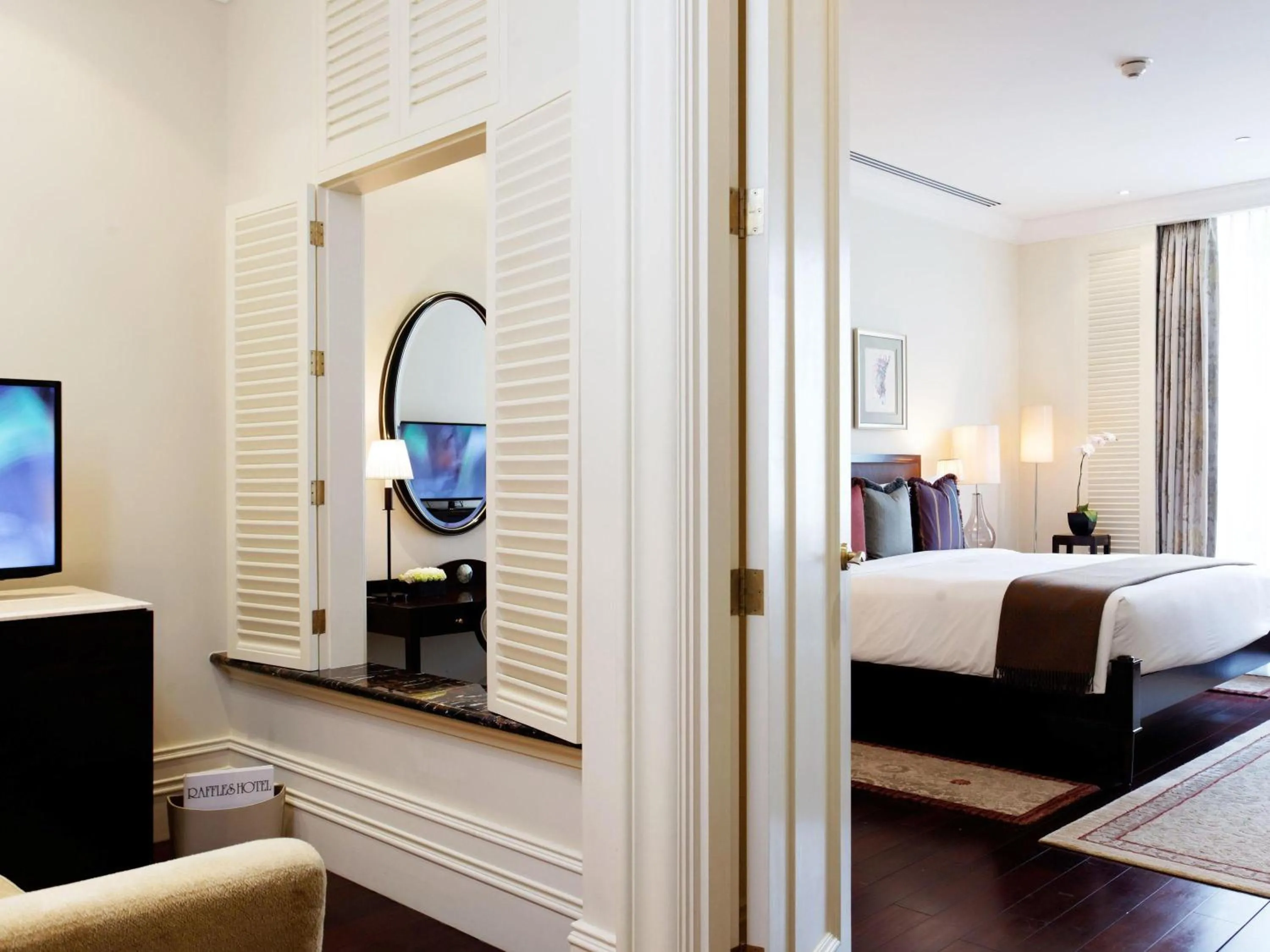 Bedroom, Bed in Raffles Makati