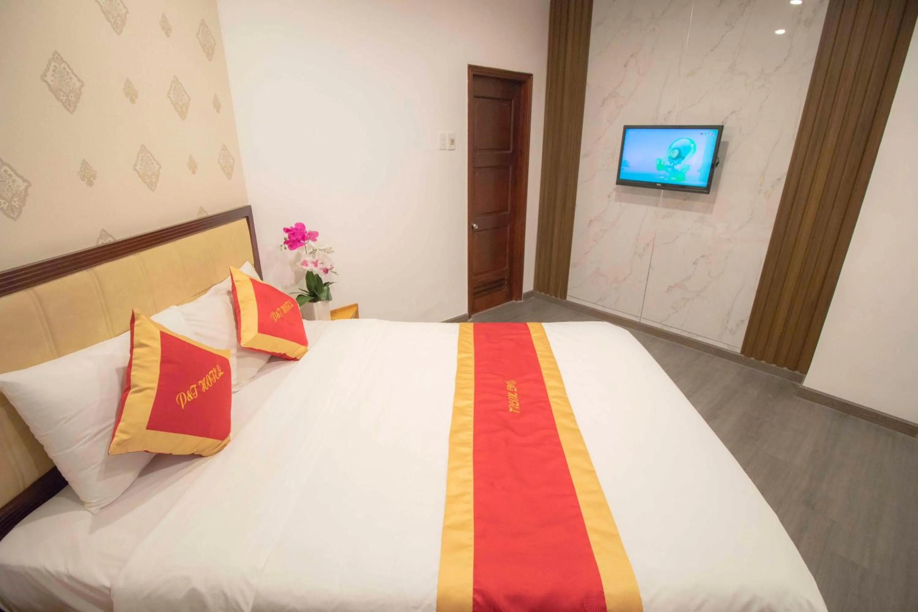 Bed in Vung Tau P&T Hotel