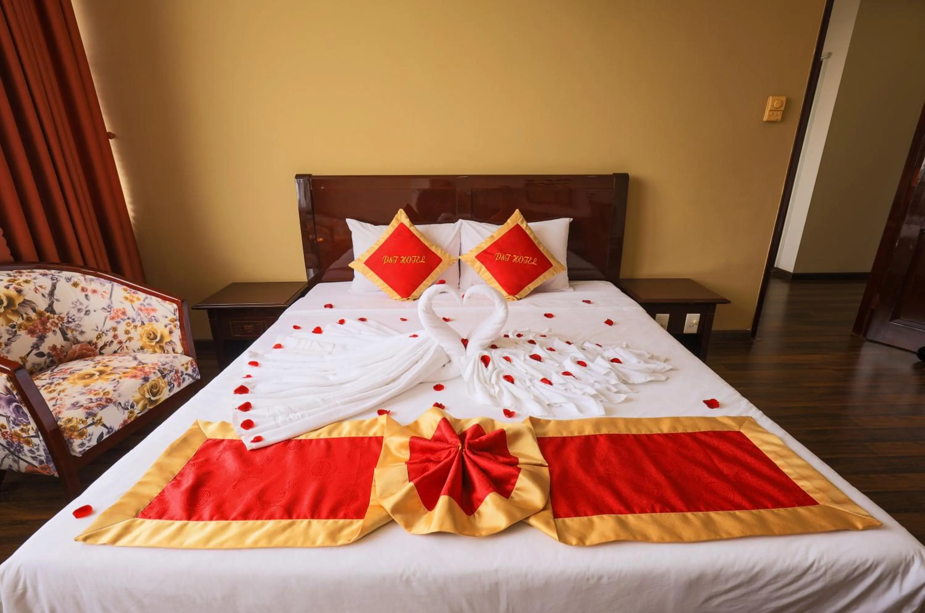 Decorative detail, Bed in Vung Tau P&T Hotel