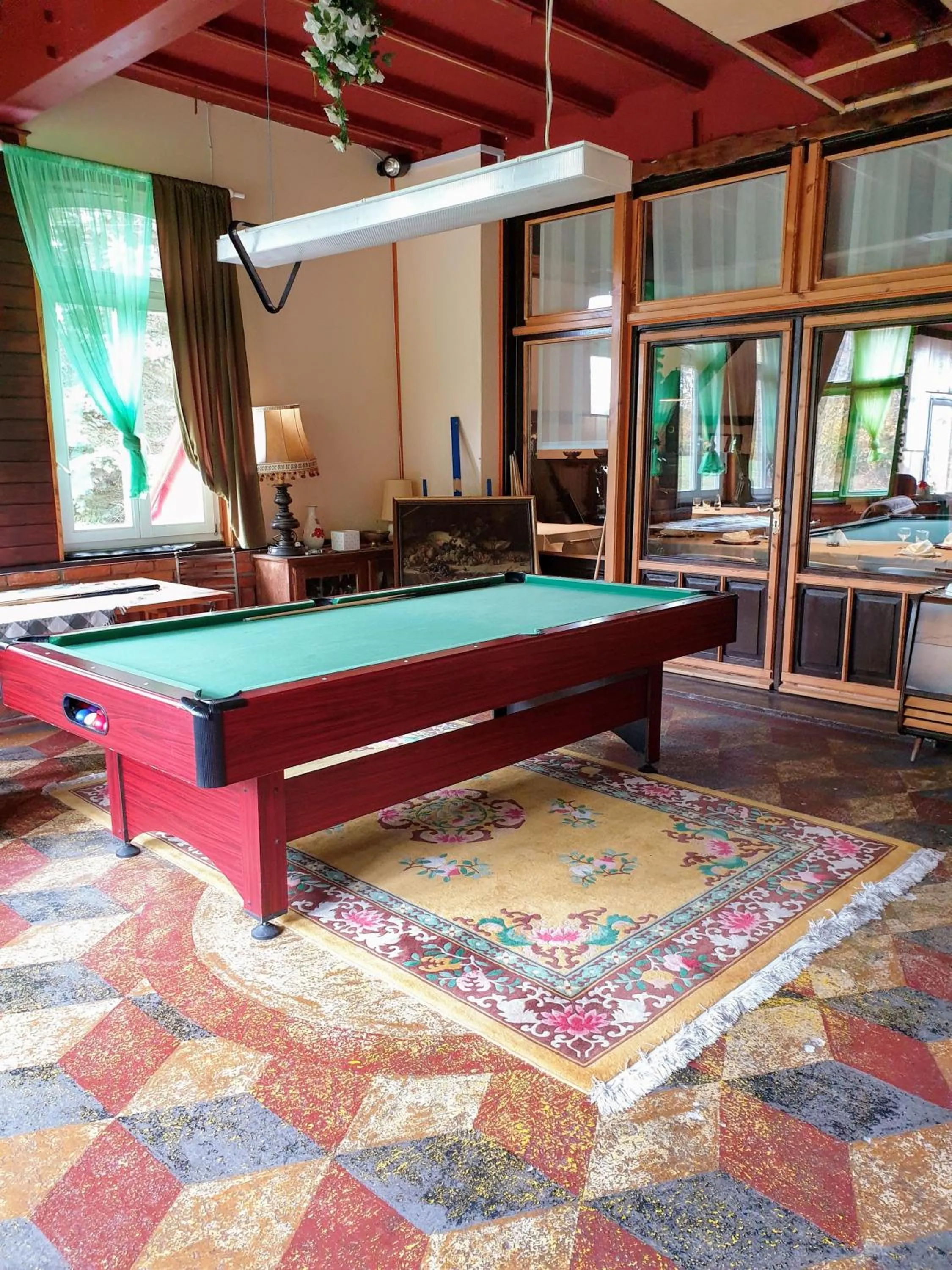 Billiard in Park Inn Resort przy jeziorze - sauna i duży parking - pieski mile widziane