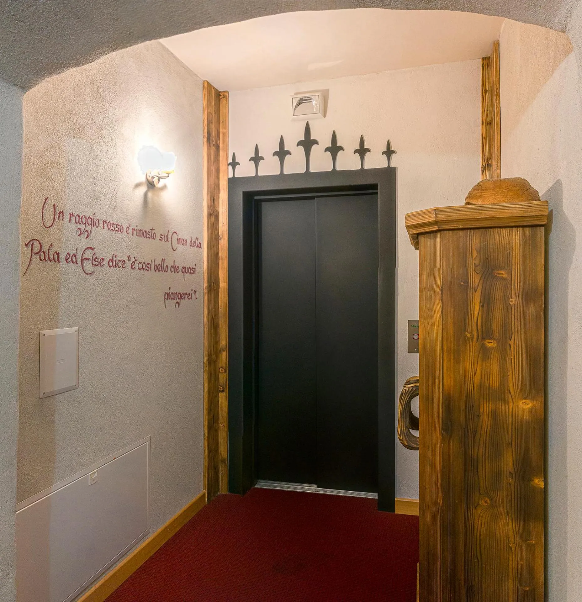 elevator in Castel Madonna