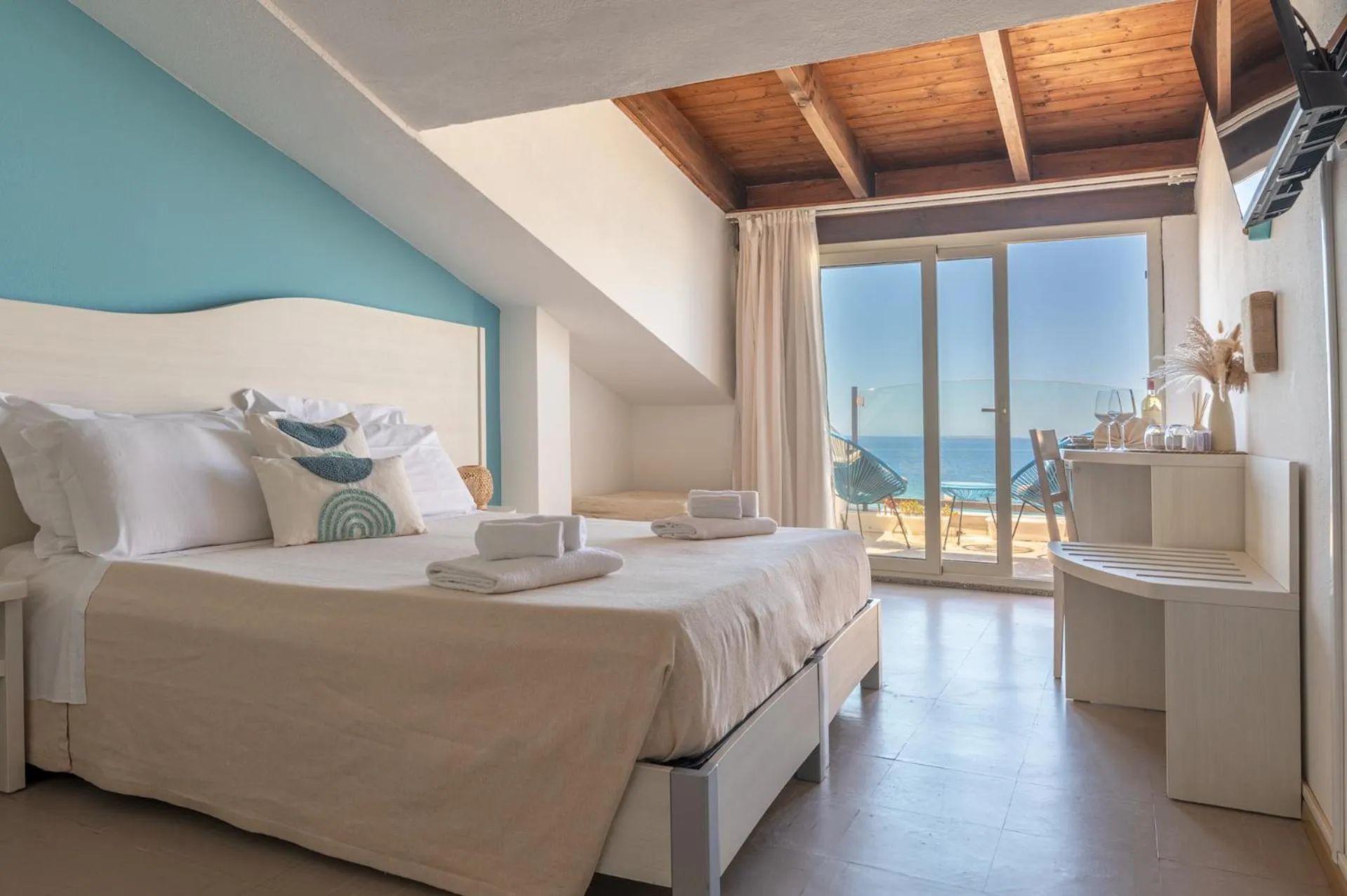 Bed in Hotel Maluentu