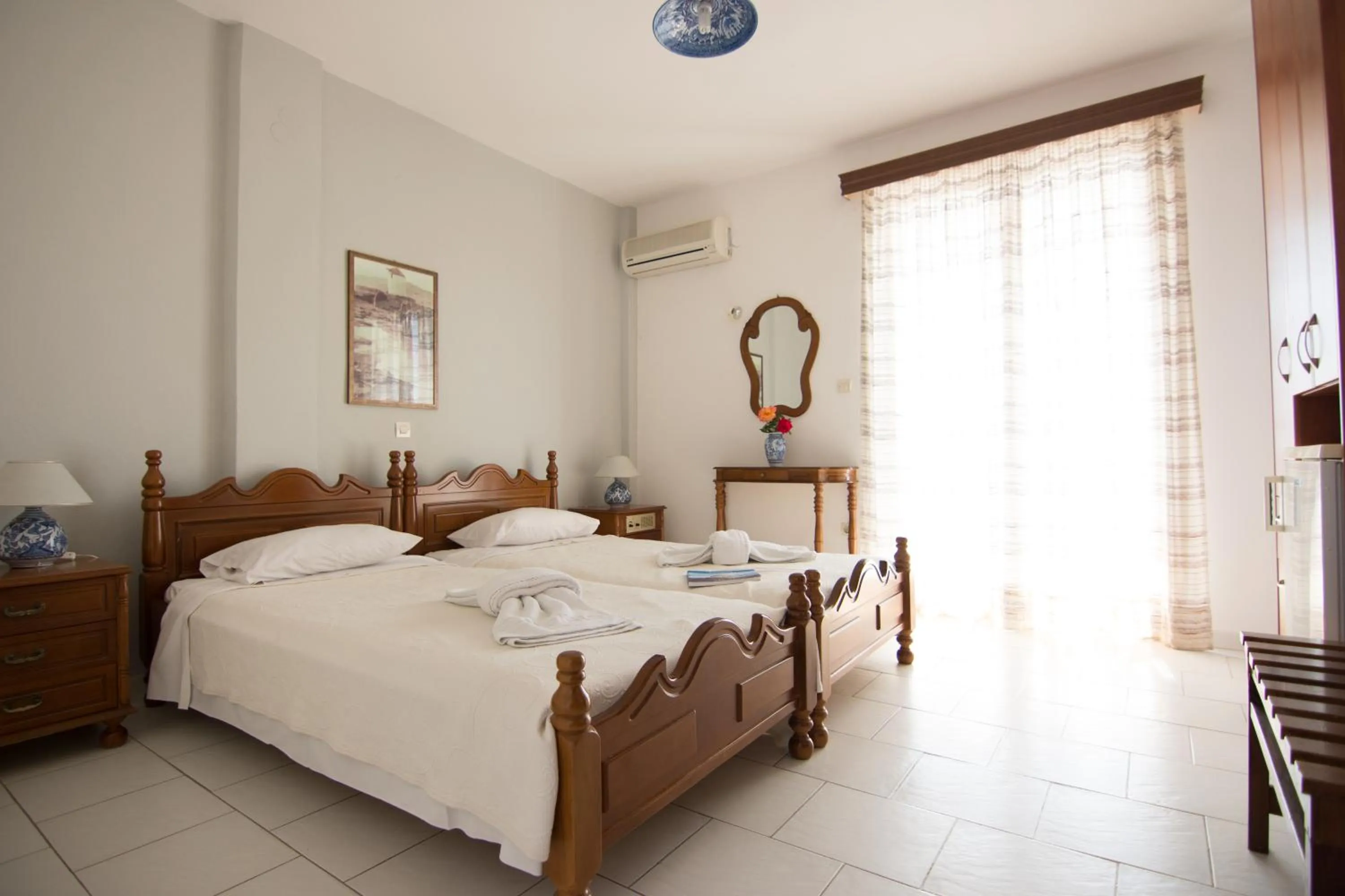 Bed in Hotel Melikari