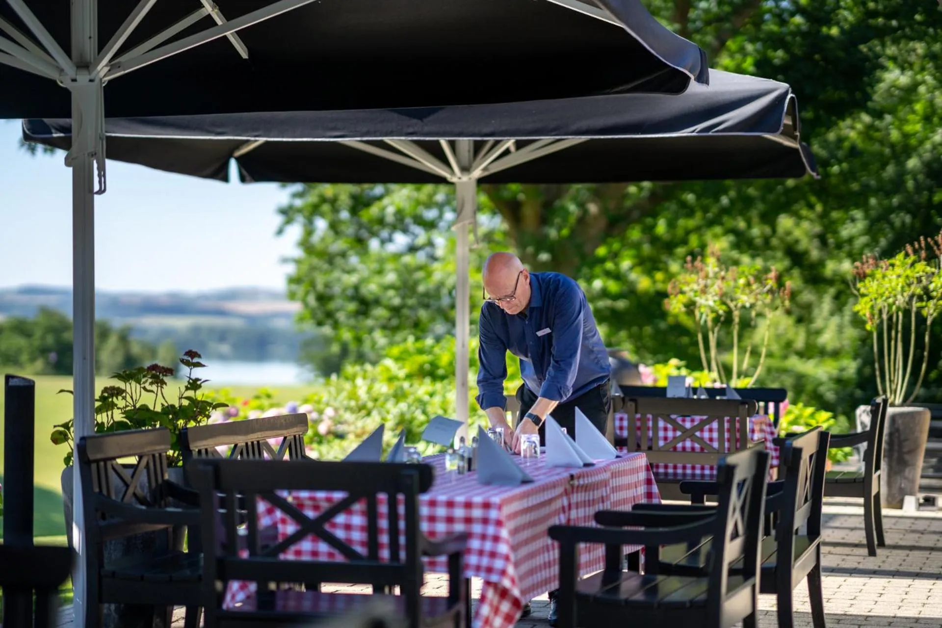 Natural landscape in Skanderborg Park