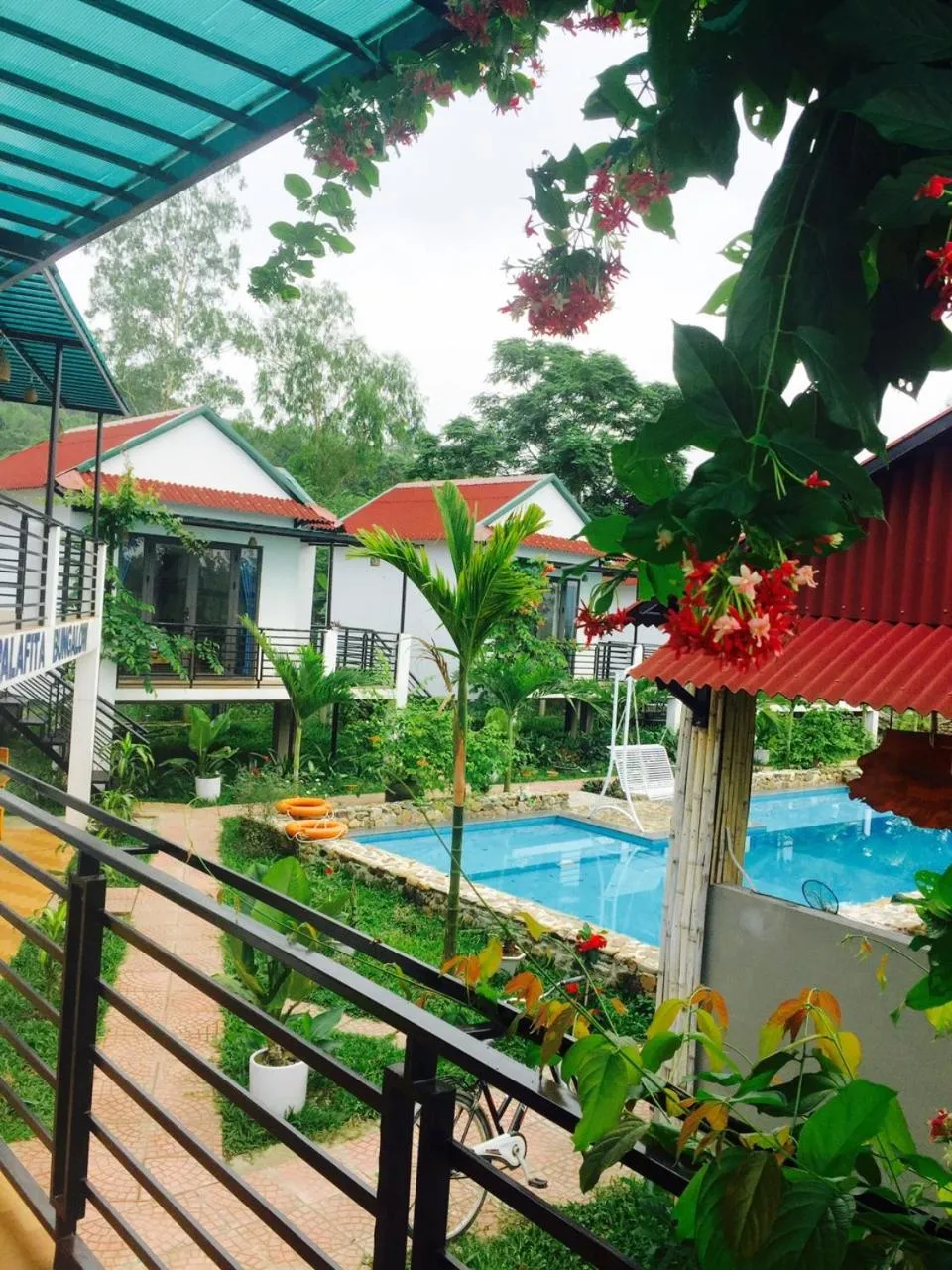 Patio in Palafita Bungalow